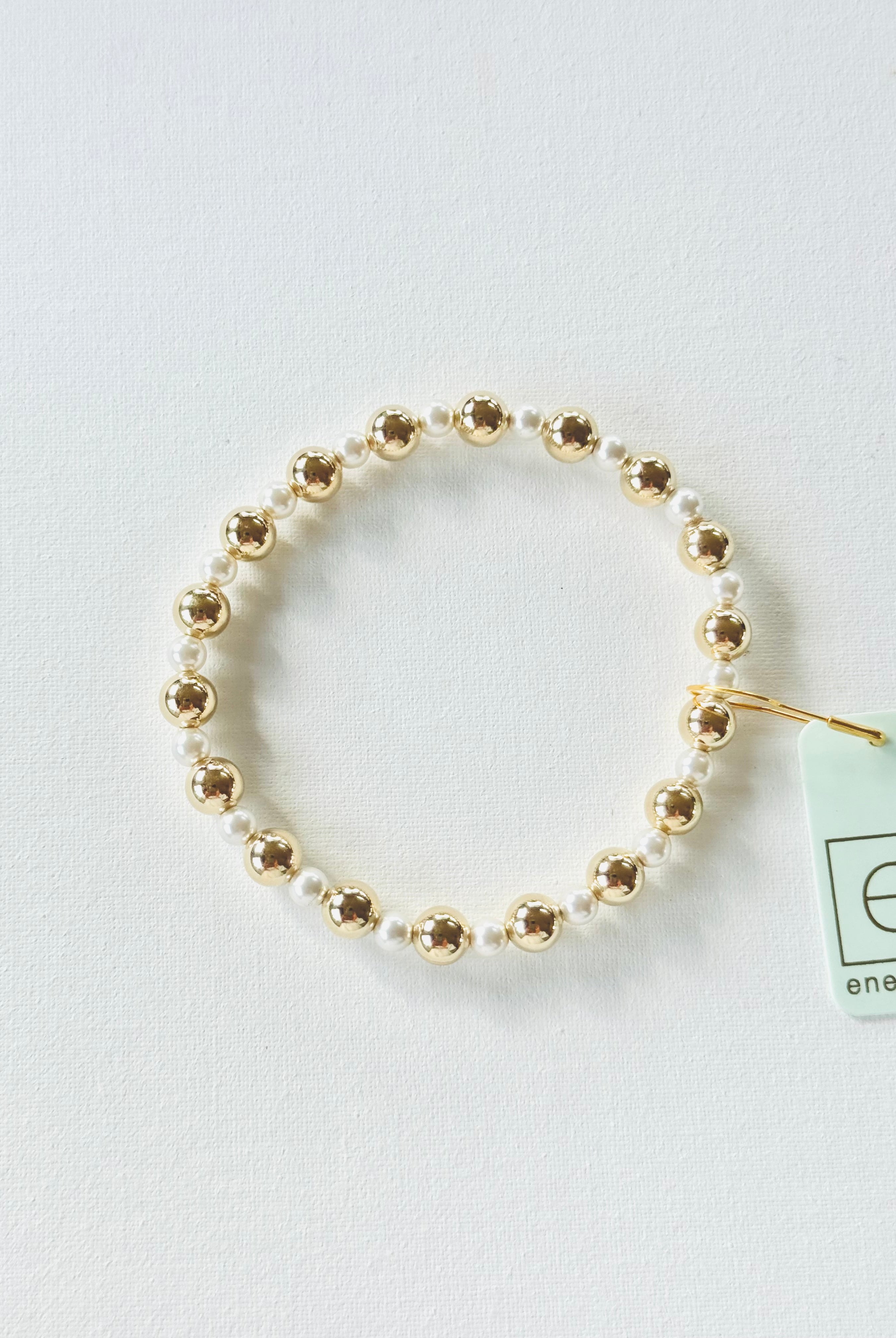 Pearl Grateful 6mm Gold-260 eNewton-eNewton-The Lovely Closet, Women's Fashion Boutique in Alexandria, KY