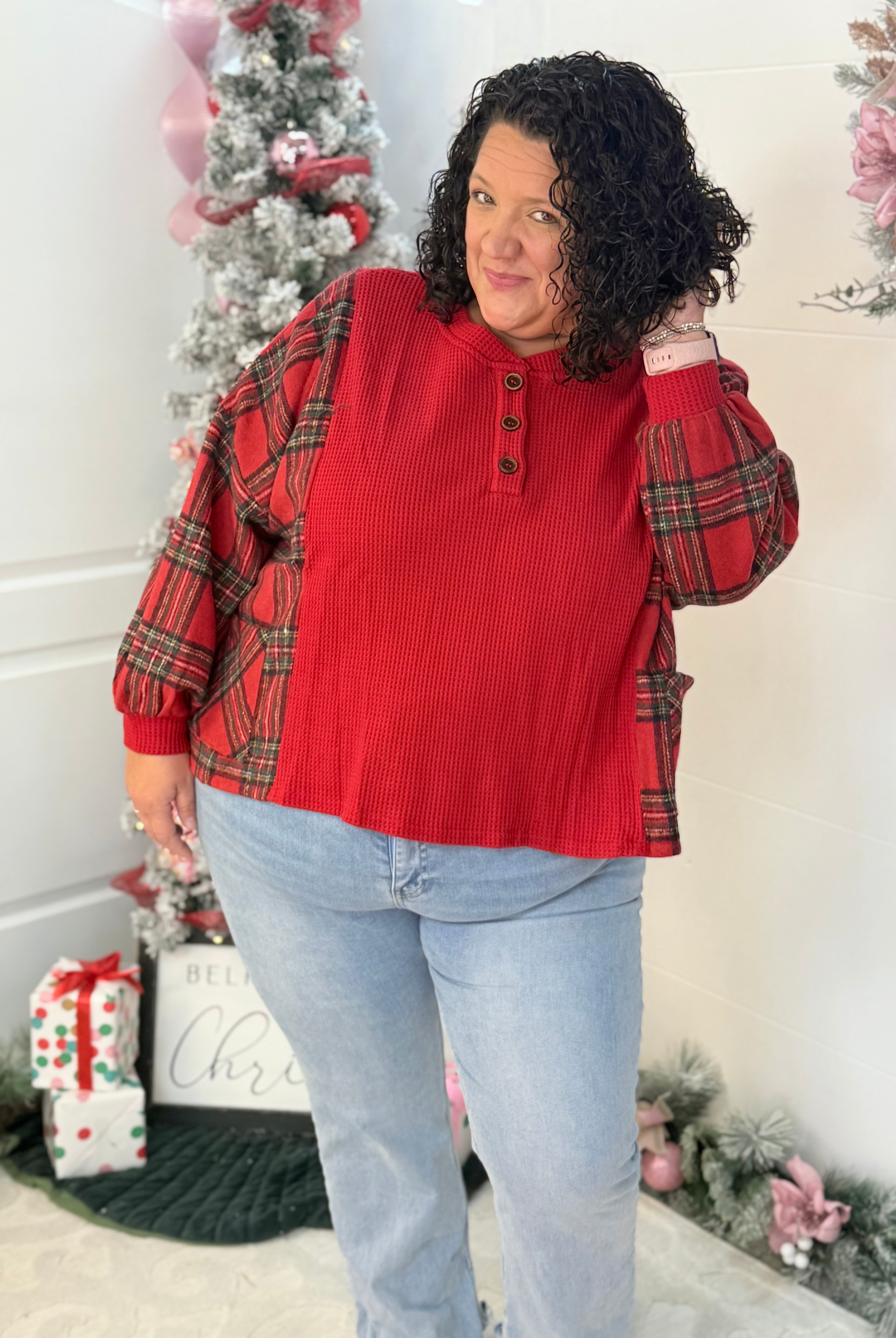 Christmas Town Pullover-110 Long Sleeve Top-Bibi-The Lovely Closet, Women's Fashion Boutique in Alexandria, KY