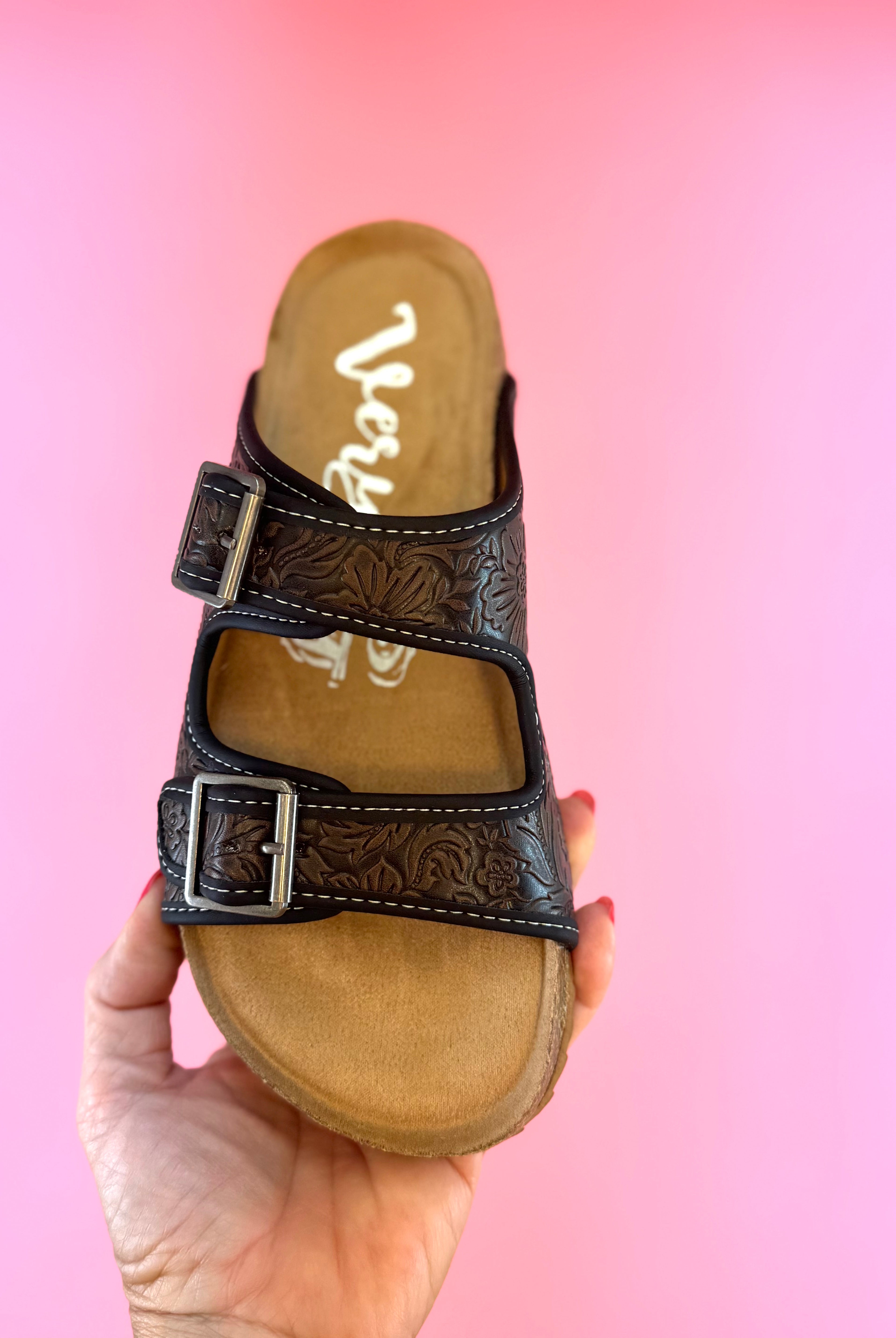 FINAL SALE Very G - Berry - Black/Chocolate-270 Shoes-Very G-The Lovely Closet, Women's Fashion Boutique in Alexandria, KY