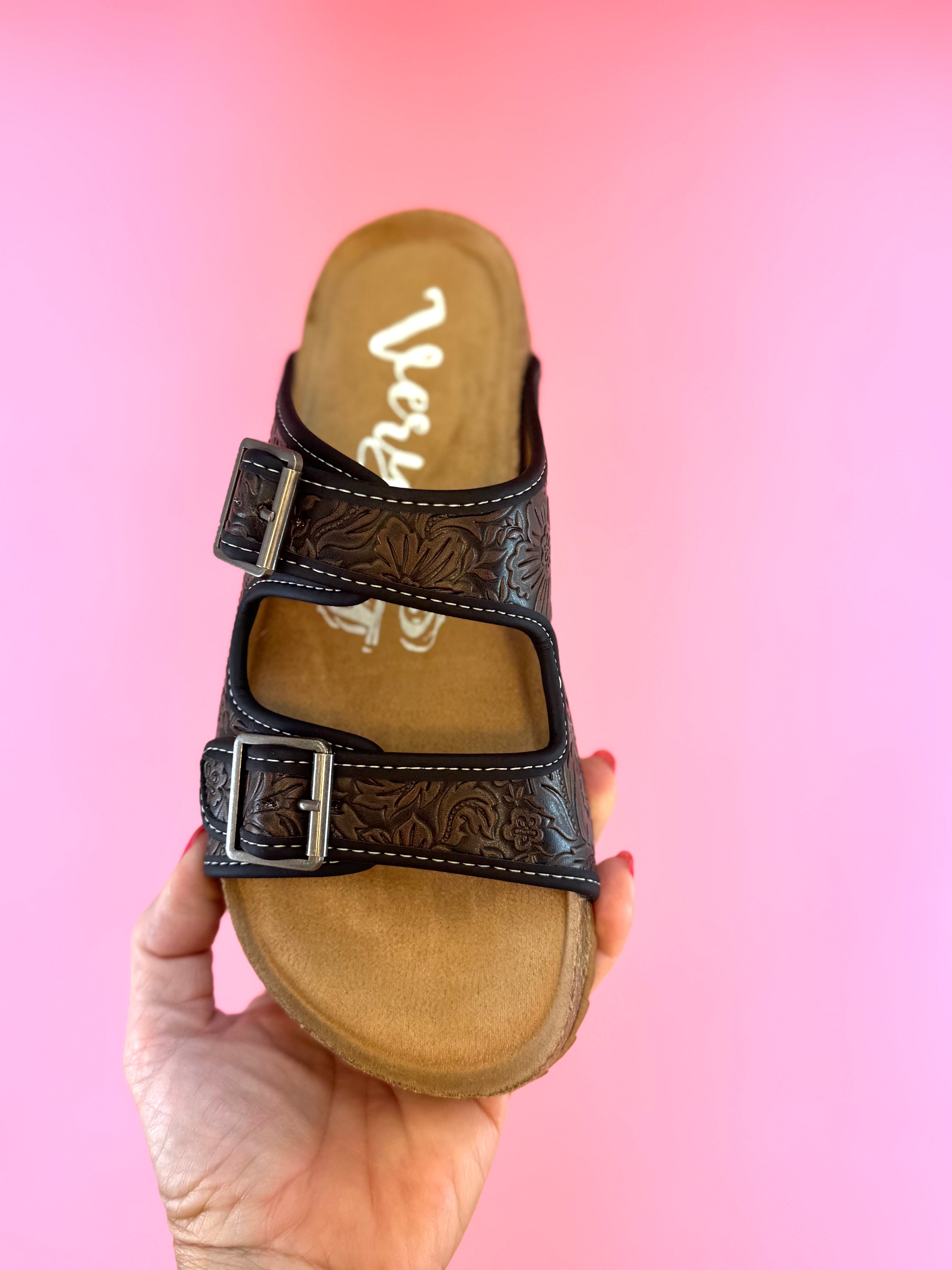 FINAL SALE Very G - Berry - Black/Chocolate-270 Shoes-Very G-The Lovely Closet, Women's Fashion Boutique in Alexandria, KY