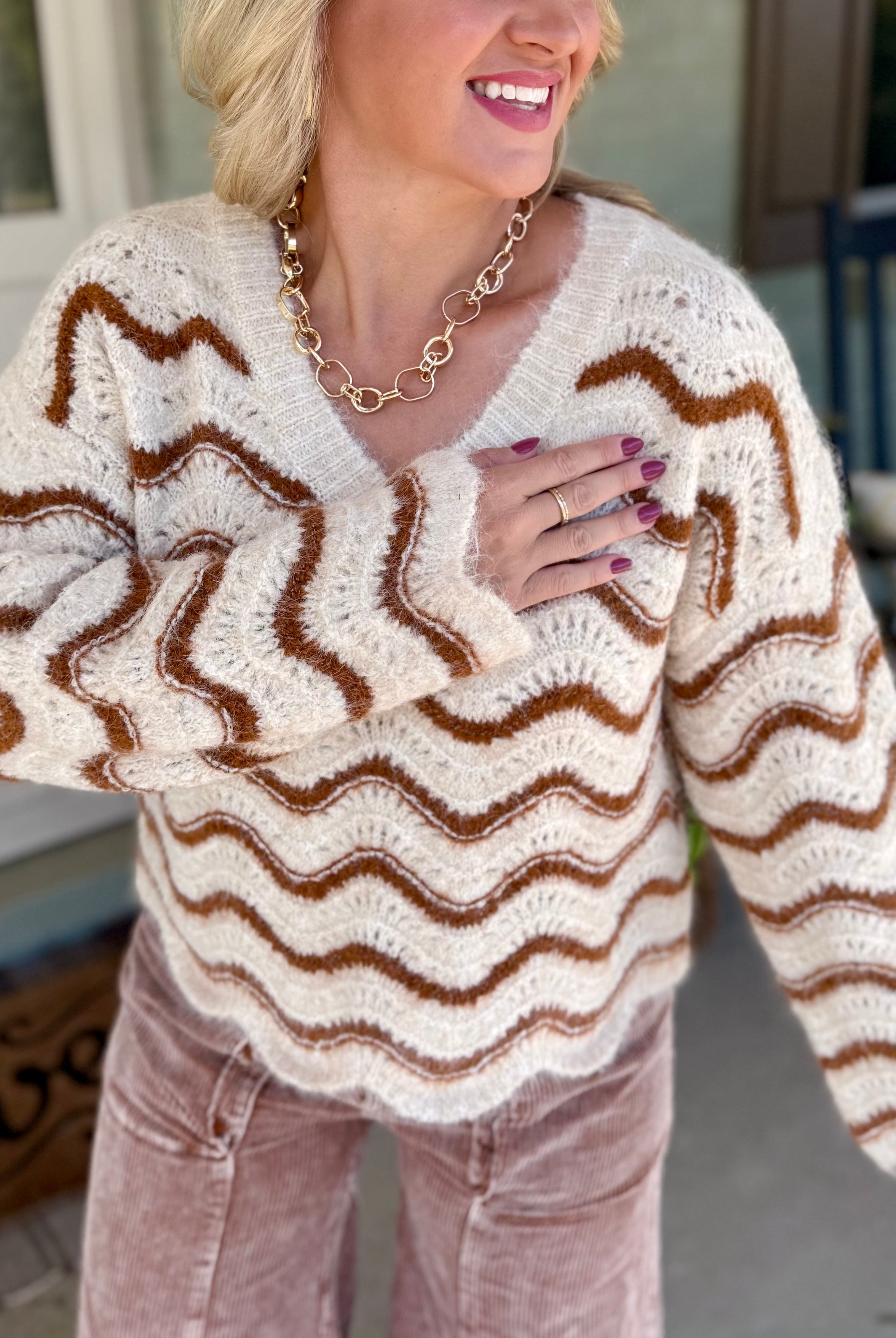 Maple Kiss Sweater-140 Sweaters-bibi-The Lovely Closet, Women's Fashion Boutique in Alexandria, KY