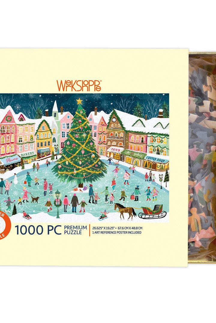 Town Square 1000 Piece Christmas Puzzle-310 Gift-WerkShoppe-The Lovely Closet, Women's Fashion Boutique in Alexandria, KY
