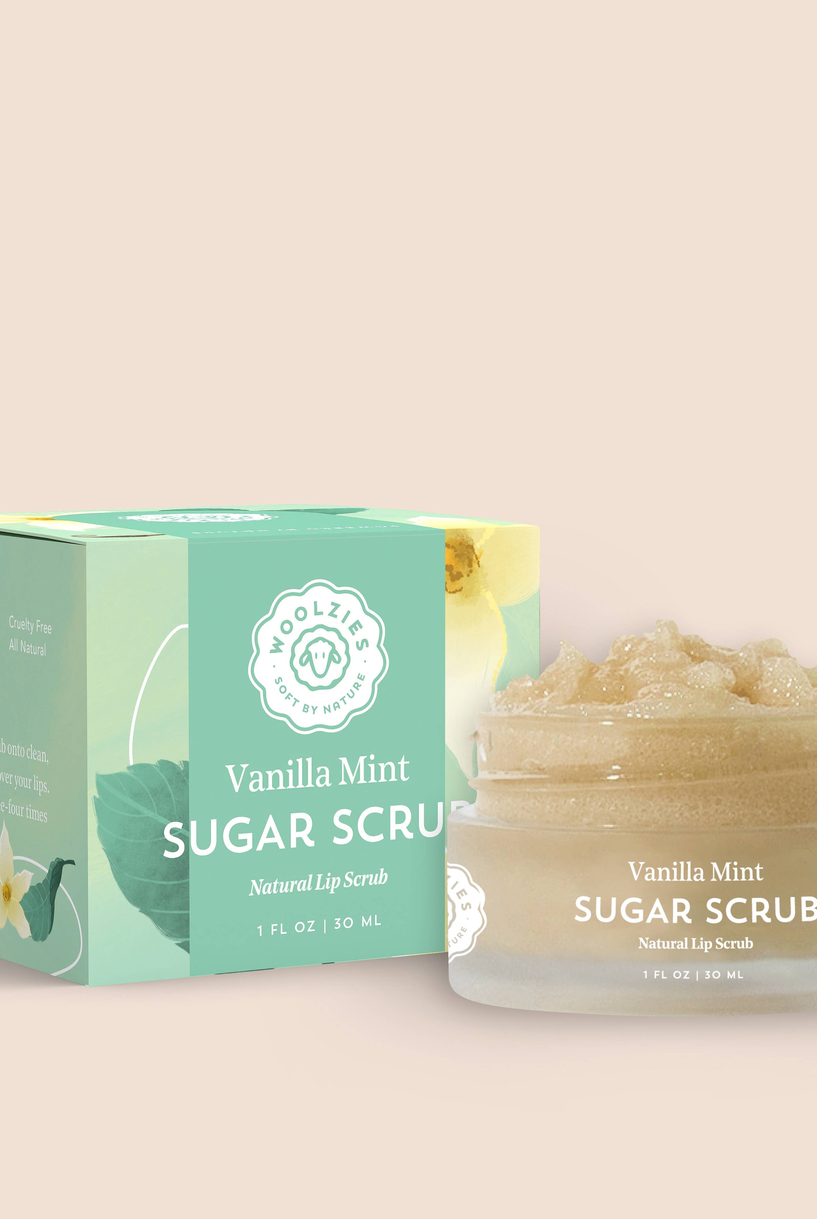 Vanilla Mint Natural Sugar Lip Scrub-350 Holiday-Woolzies-The Lovely Closet, Women's Fashion Boutique in Alexandria, KY