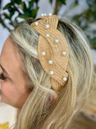 Pearls on Top Headband - Natural-Headbands-The Lovely Closet-The Lovely Closet, Women's Fashion Boutique in Alexandria, KY