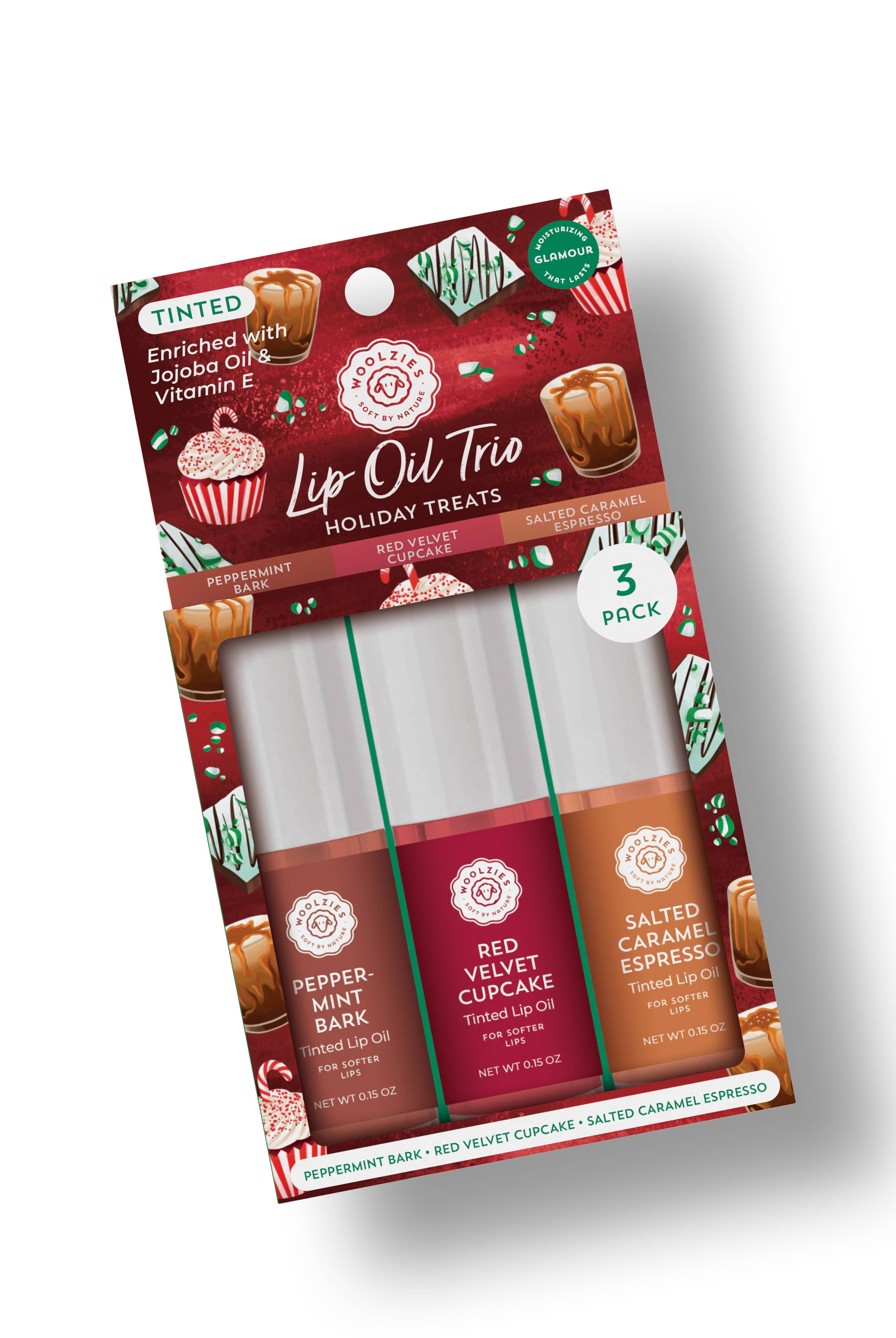 Tinted Lip Oil Trio – Holiday Treats-350 Holiday-Woolzies-The Lovely Closet, Women's Fashion Boutique in Alexandria, KY