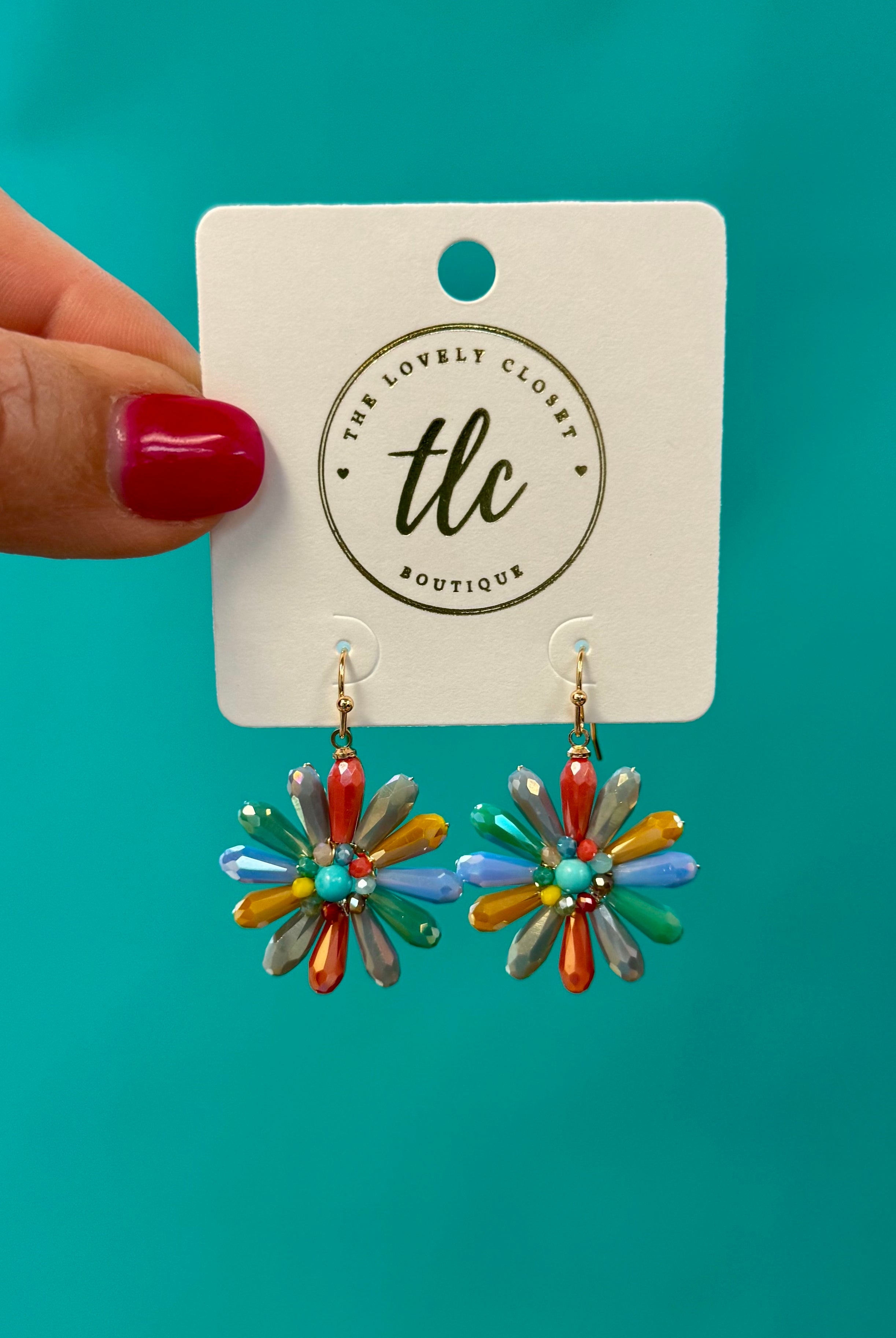 Pretty in The Summer Earrings- Multi-280 Accessories-The Lovely Closet-The Lovely Closet, Women's Fashion Boutique in Alexandria, KY