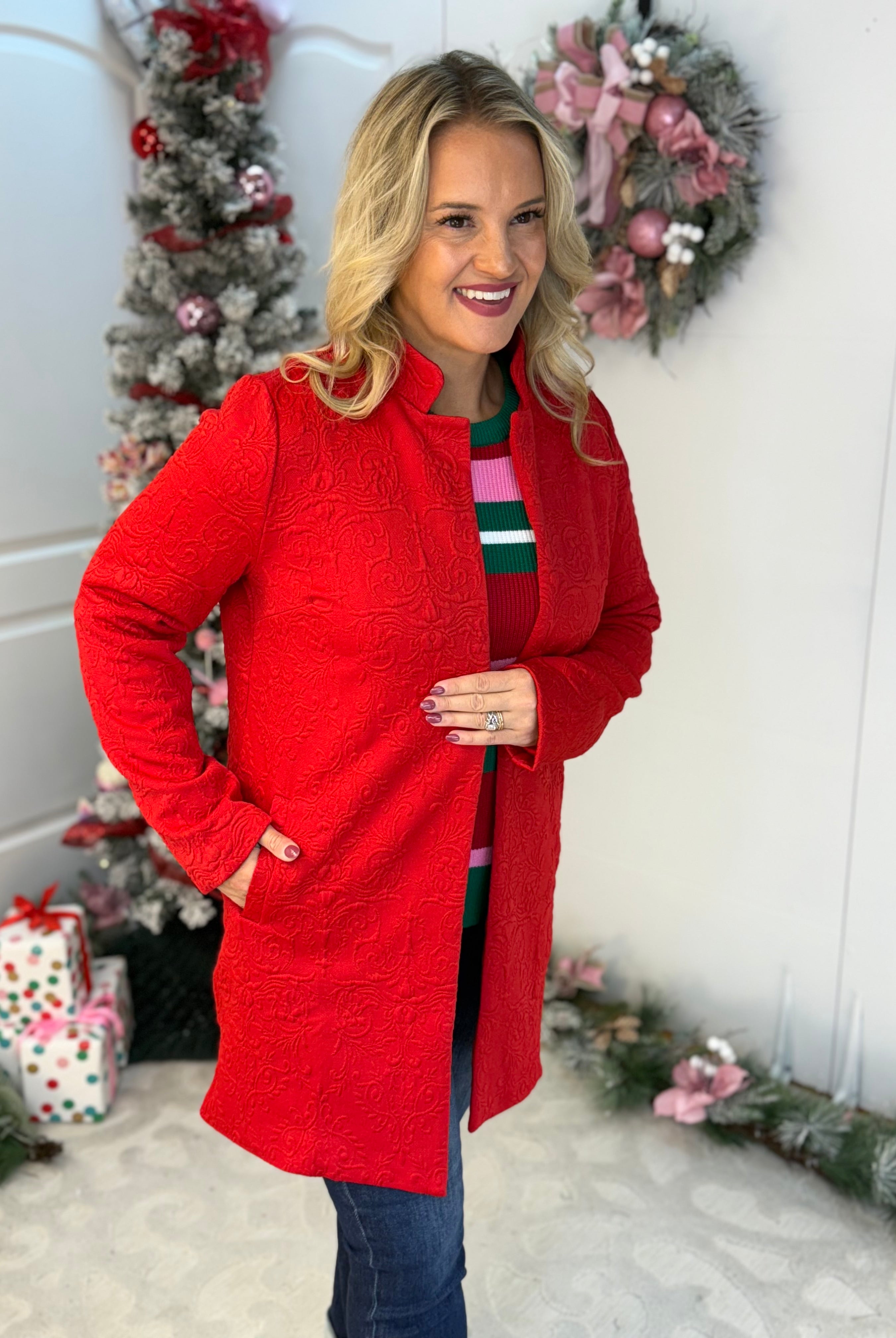 The Christmas Coat-170 Jackets/Outerwear-Dear Scarlett-The Lovely Closet, Women's Fashion Boutique in Alexandria, KY