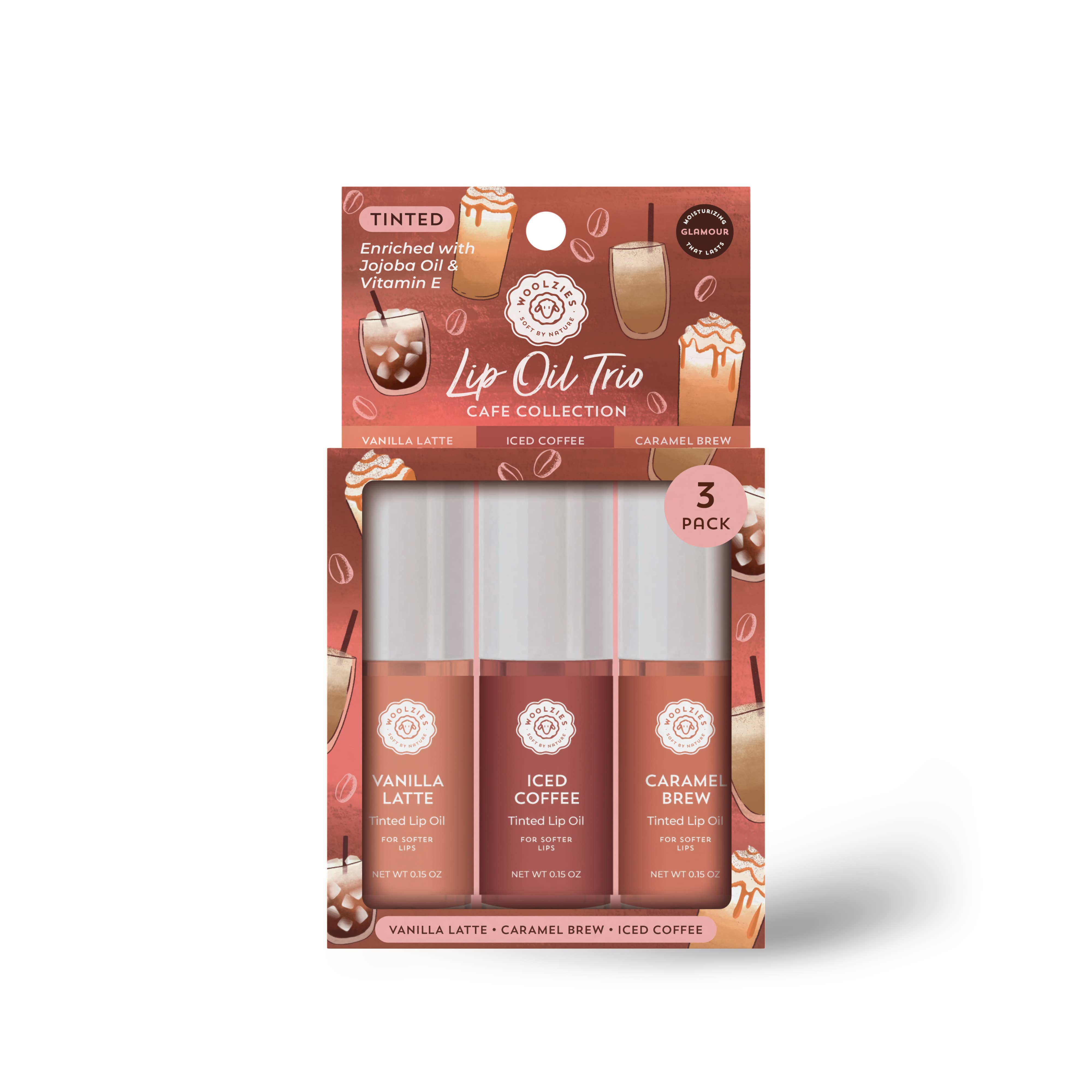 Tinted Lip Oil Trio – Cafe Collection-350 Holiday-Woolzies-The Lovely Closet, Women's Fashion Boutique in Alexandria, KY