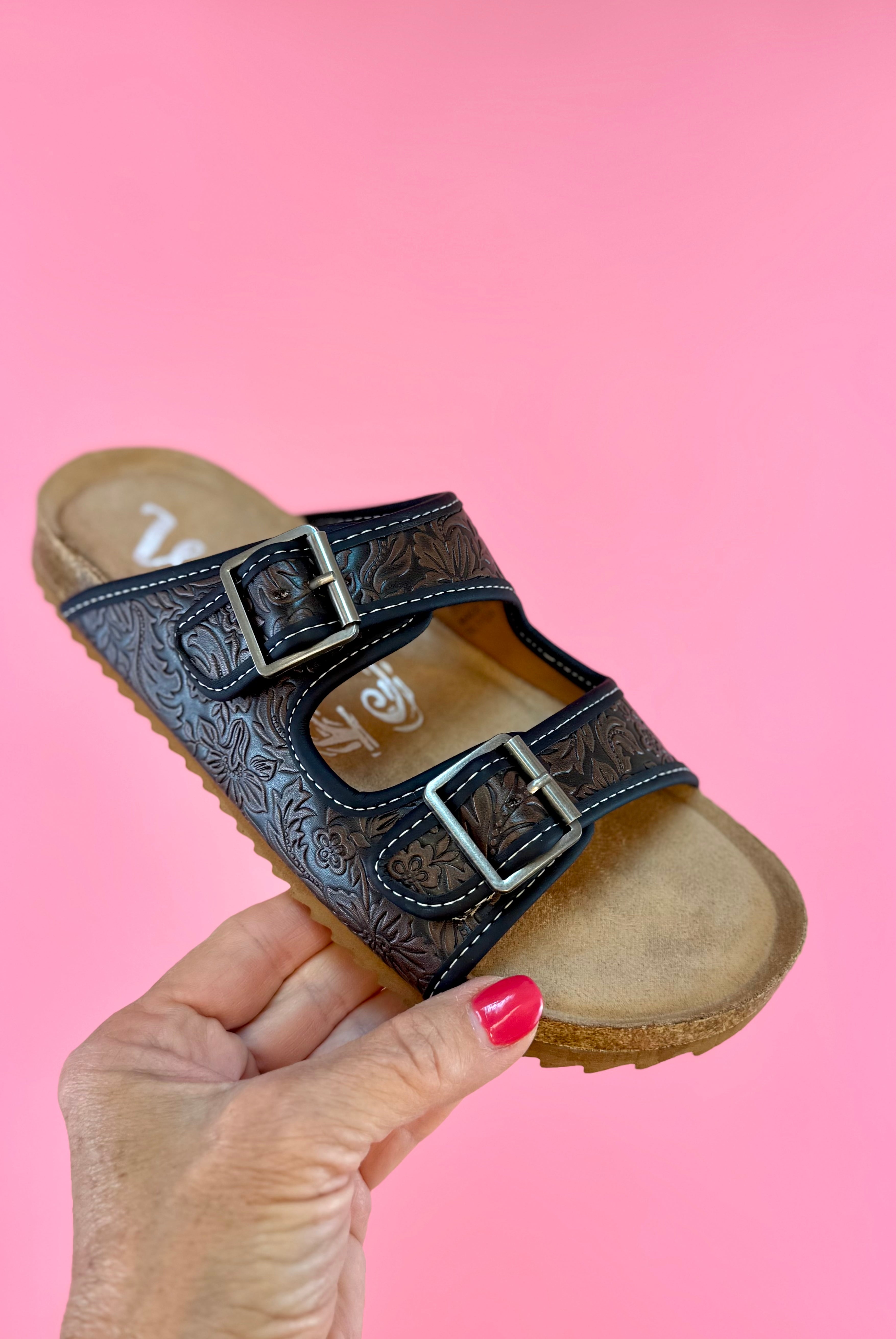 FINAL SALE Very G - Berry - Black/Chocolate-270 Shoes-Very G-The Lovely Closet, Women's Fashion Boutique in Alexandria, KY