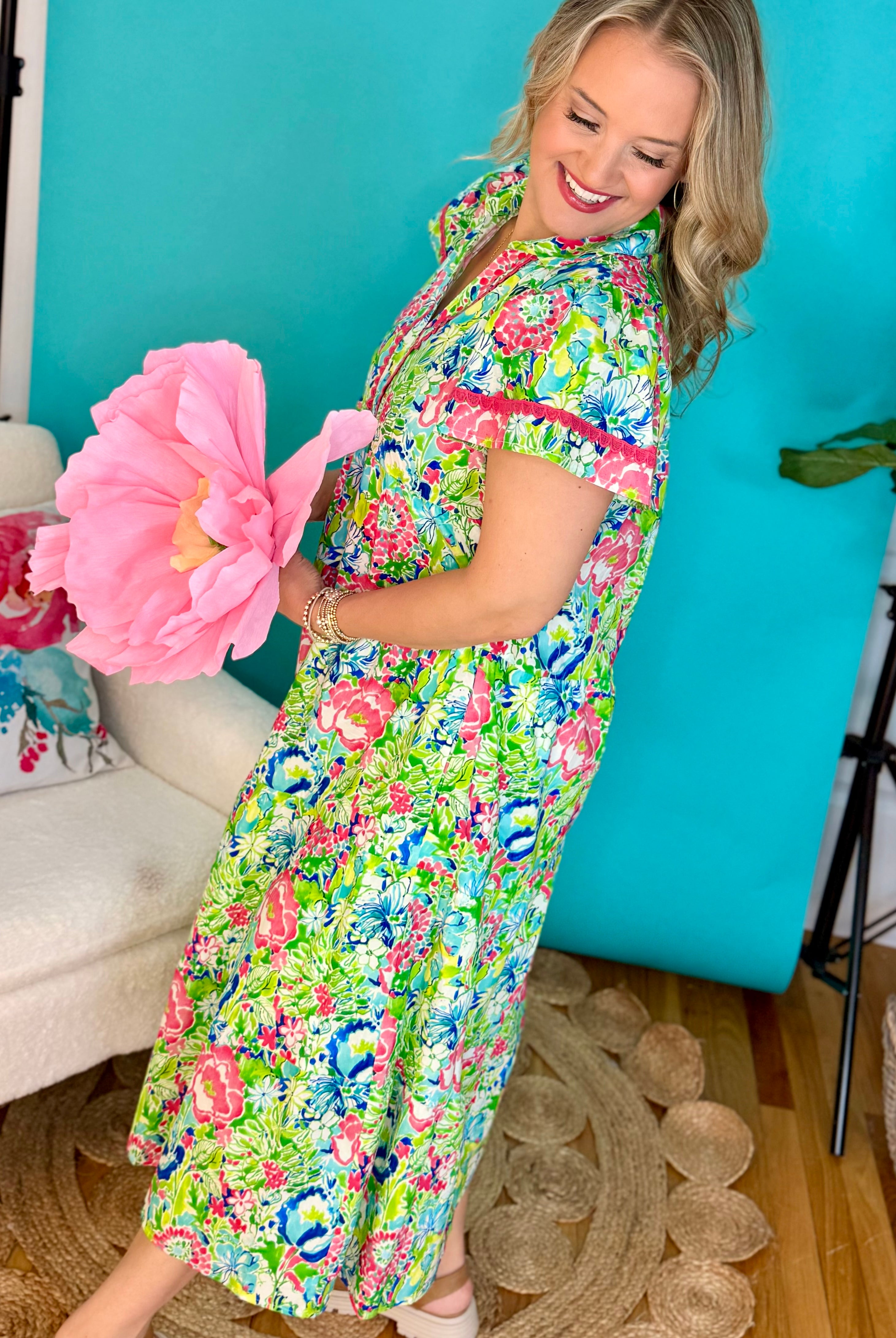 Say It's Summer Midi Dress-180 Dresses-umgee-The Lovely Closet, Women's Fashion Boutique in Alexandria, KY
