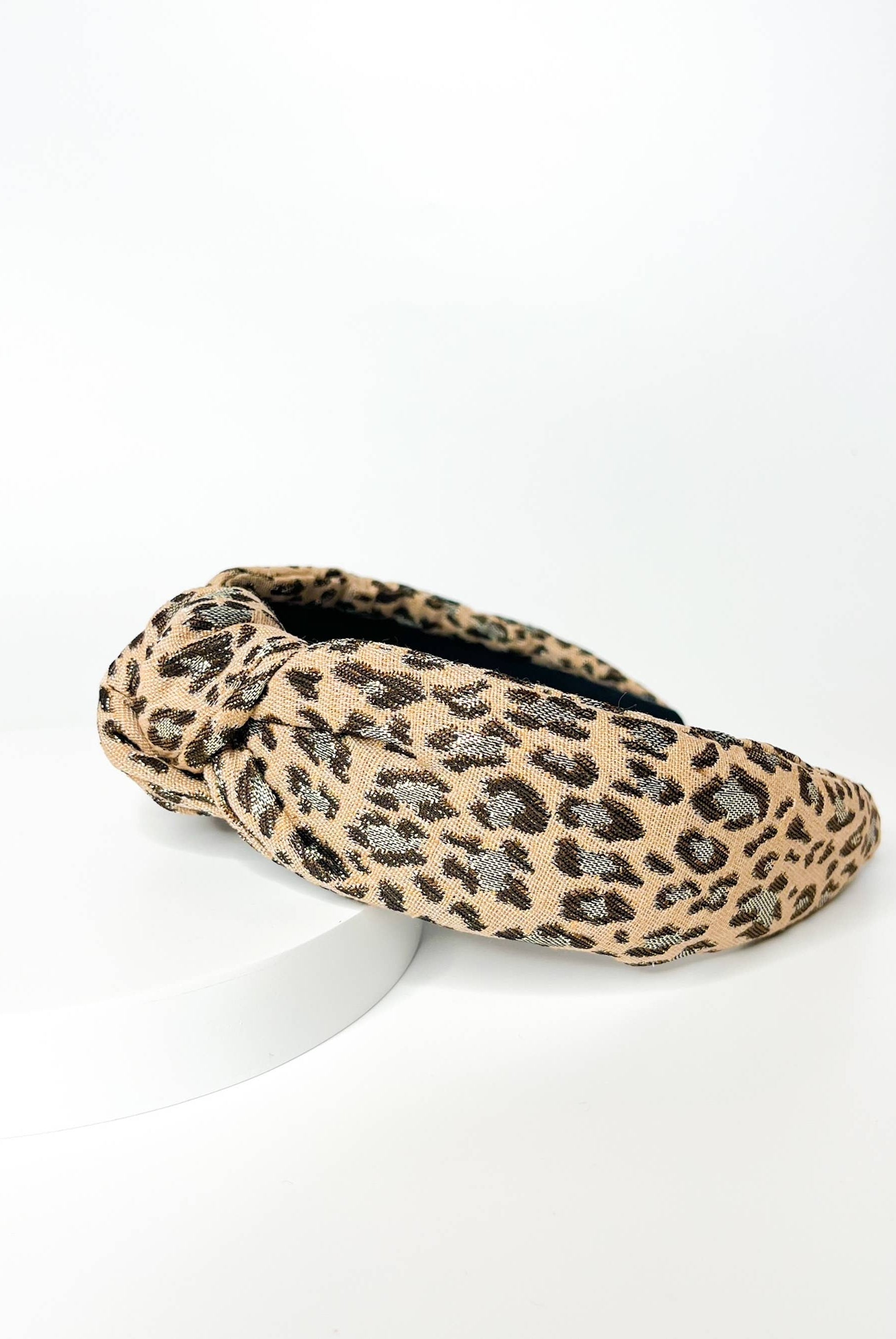 Luxury Winter Holiday Headbands - Leopard-280 Accessories-Brittyland-The Lovely Closet, Women's Fashion Boutique in Alexandria, KY