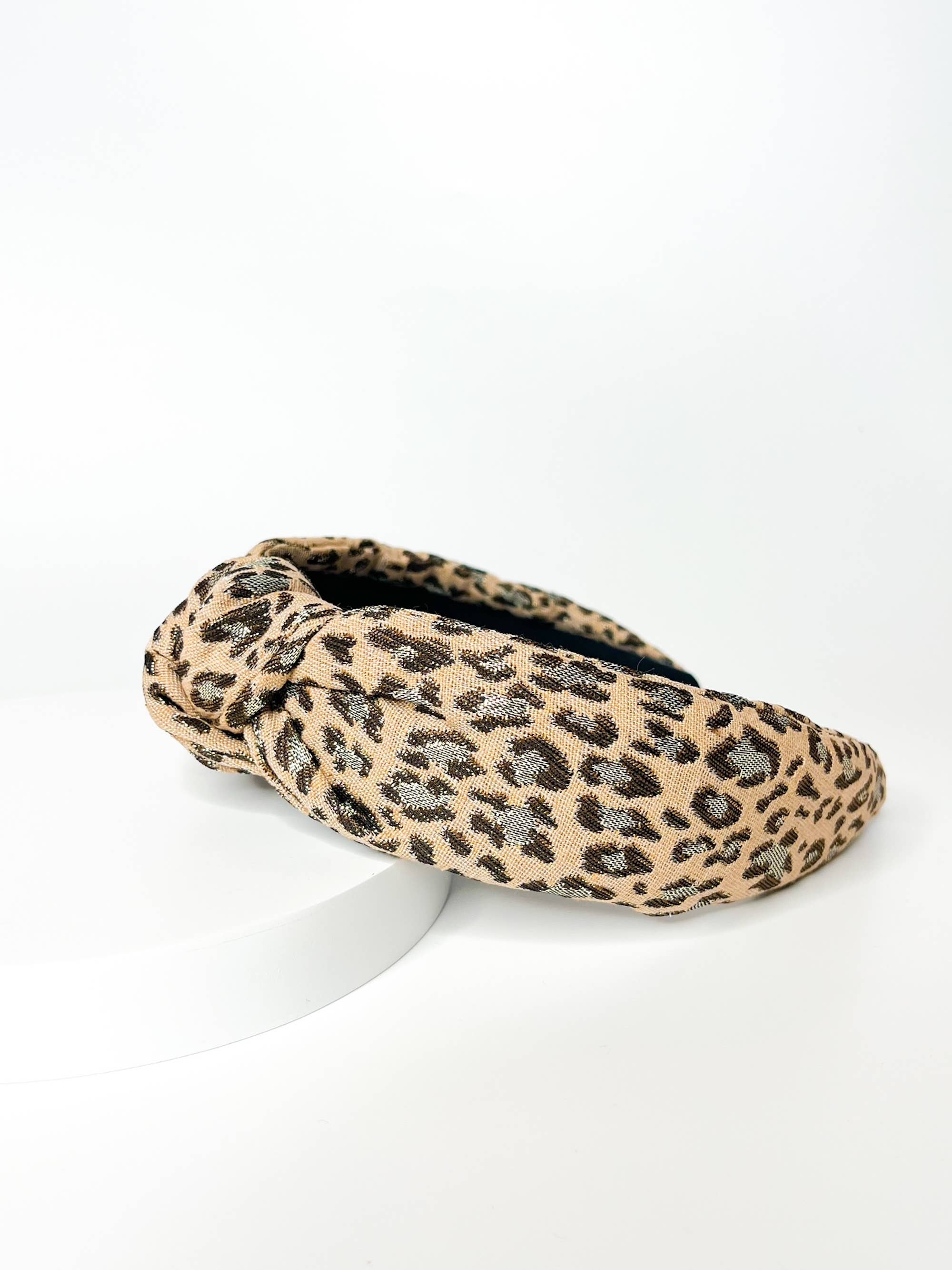 Luxury Winter Holiday Headbands - Leopard-280 Accessories-Brittyland-The Lovely Closet, Women's Fashion Boutique in Alexandria, KY