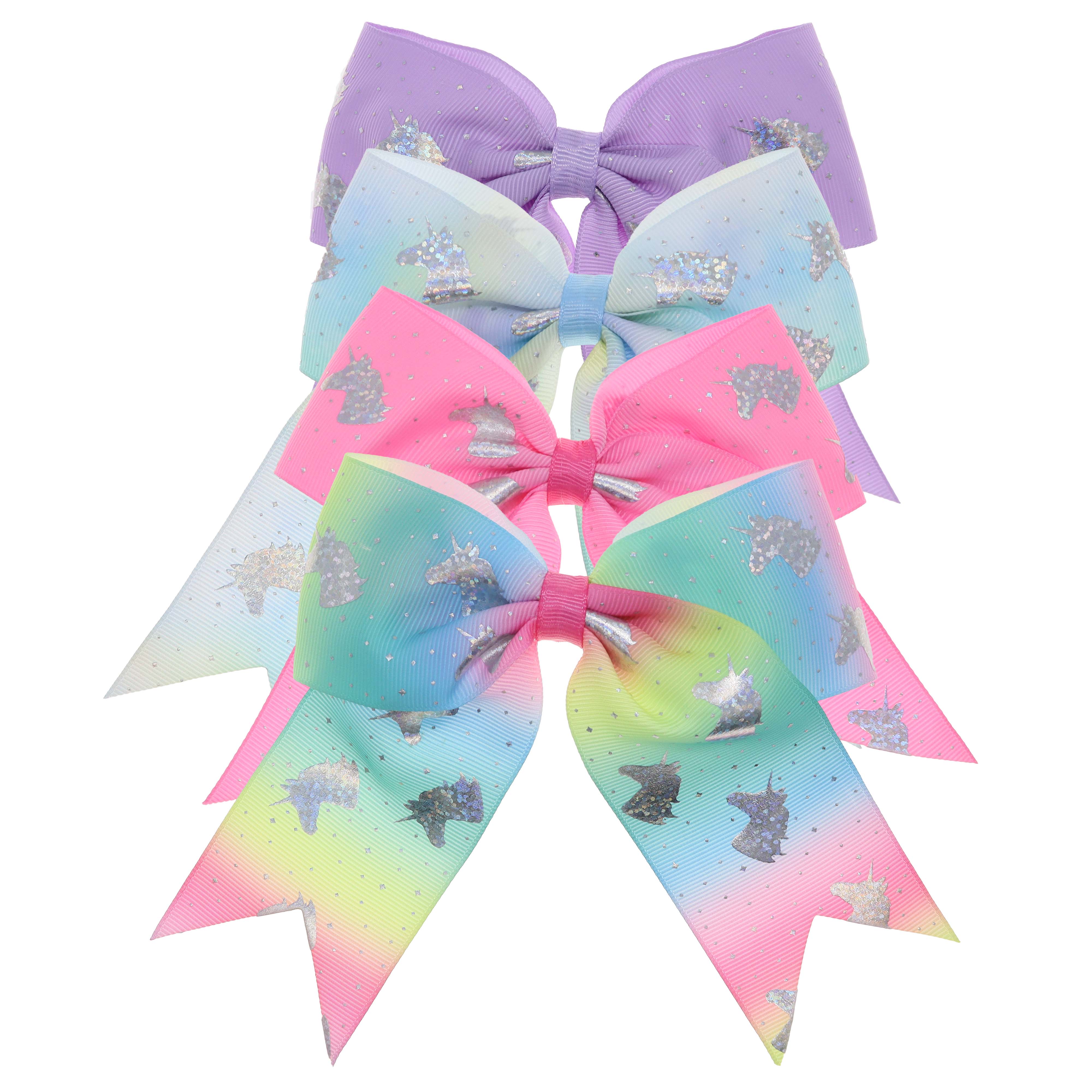 Large Unicorn Glitter Hair Bows-310 Gift-Frog Sac-The Lovely Closet, Women's Fashion Boutique in Alexandria, KY