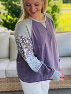 Harvest Wishes Pullover - Violet-110 Long Sleeve Top-easel-The Lovely Closet, Women's Fashion Boutique in Alexandria, KY