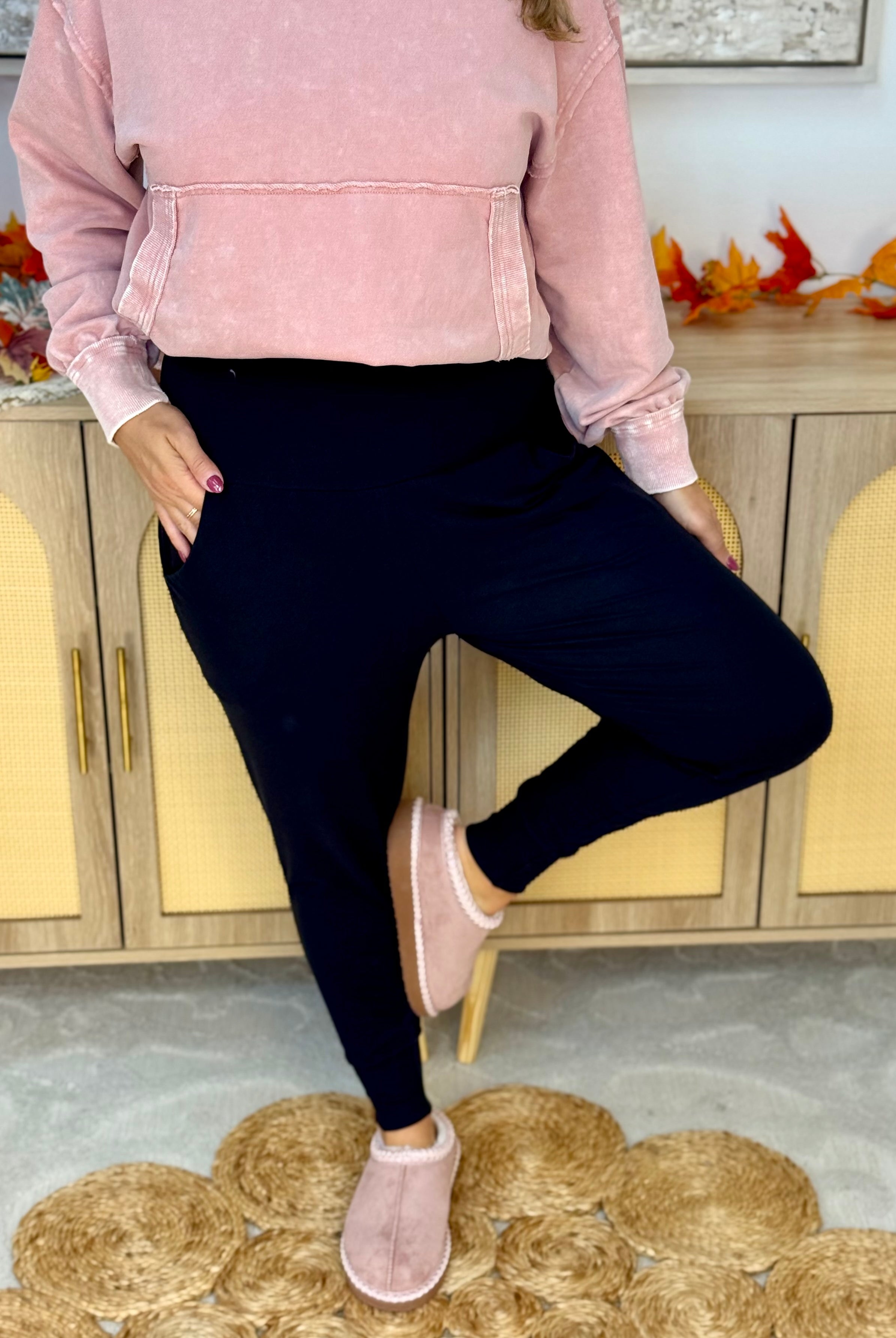 Living in These Joggers-220 Joggers/Leggings-anchored arrows-The Lovely Closet, Women's Fashion Boutique in Alexandria, KY