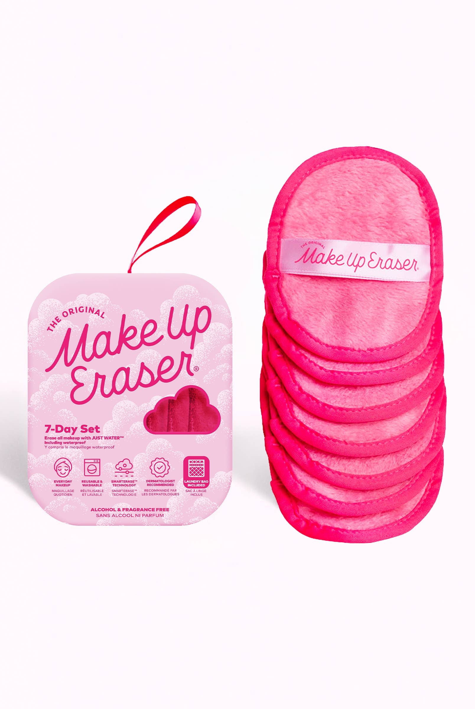 Pink 7-Day Set | Eco-Friendly MakeUp Eraser-340 Beauty/Self Care-The Original MakeUp Eraser-The Lovely Closet, Women's Fashion Boutique in Alexandria, KY