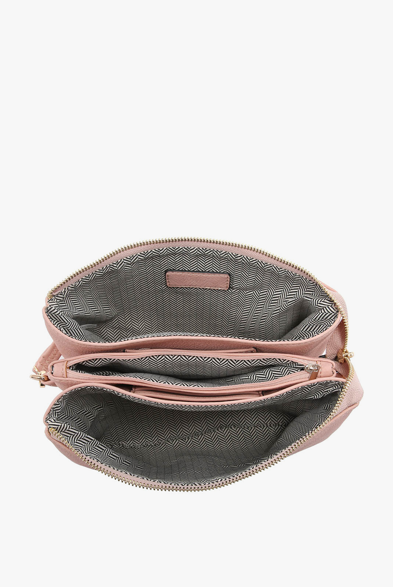 Izzy Crossbody w/ Guitar Strap: Brown-290 Bag/Handbags-Jen & Co.-The Lovely Closet, Women's Fashion Boutique in Alexandria, KY