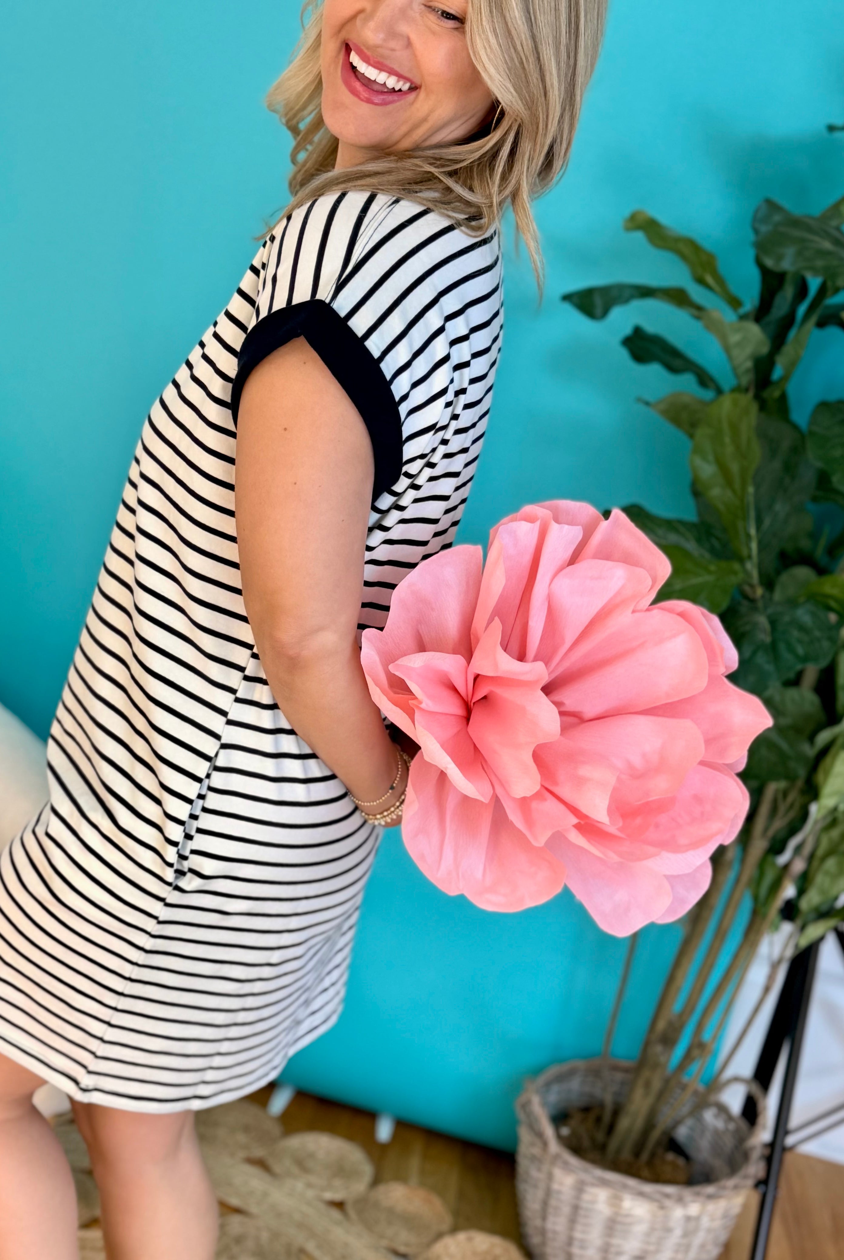 Striped T-Shirt Dress-The Lovely Closet-The Lovely Closet, Women's Fashion Boutique in Alexandria, KY
