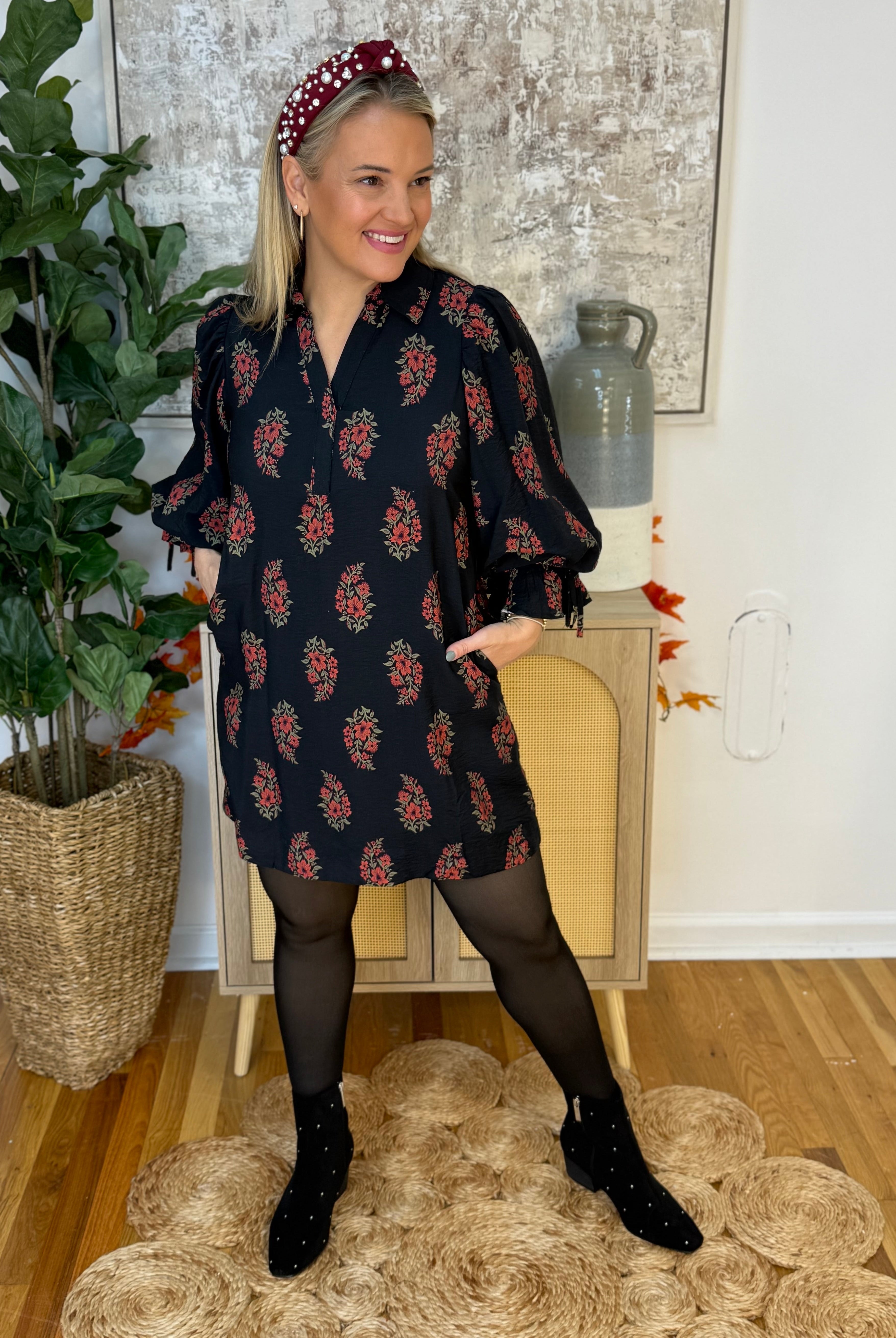 Merry Moments Lined Dress-180 Dresses-Entro-The Lovely Closet, Women's Fashion Boutique in Alexandria, KY