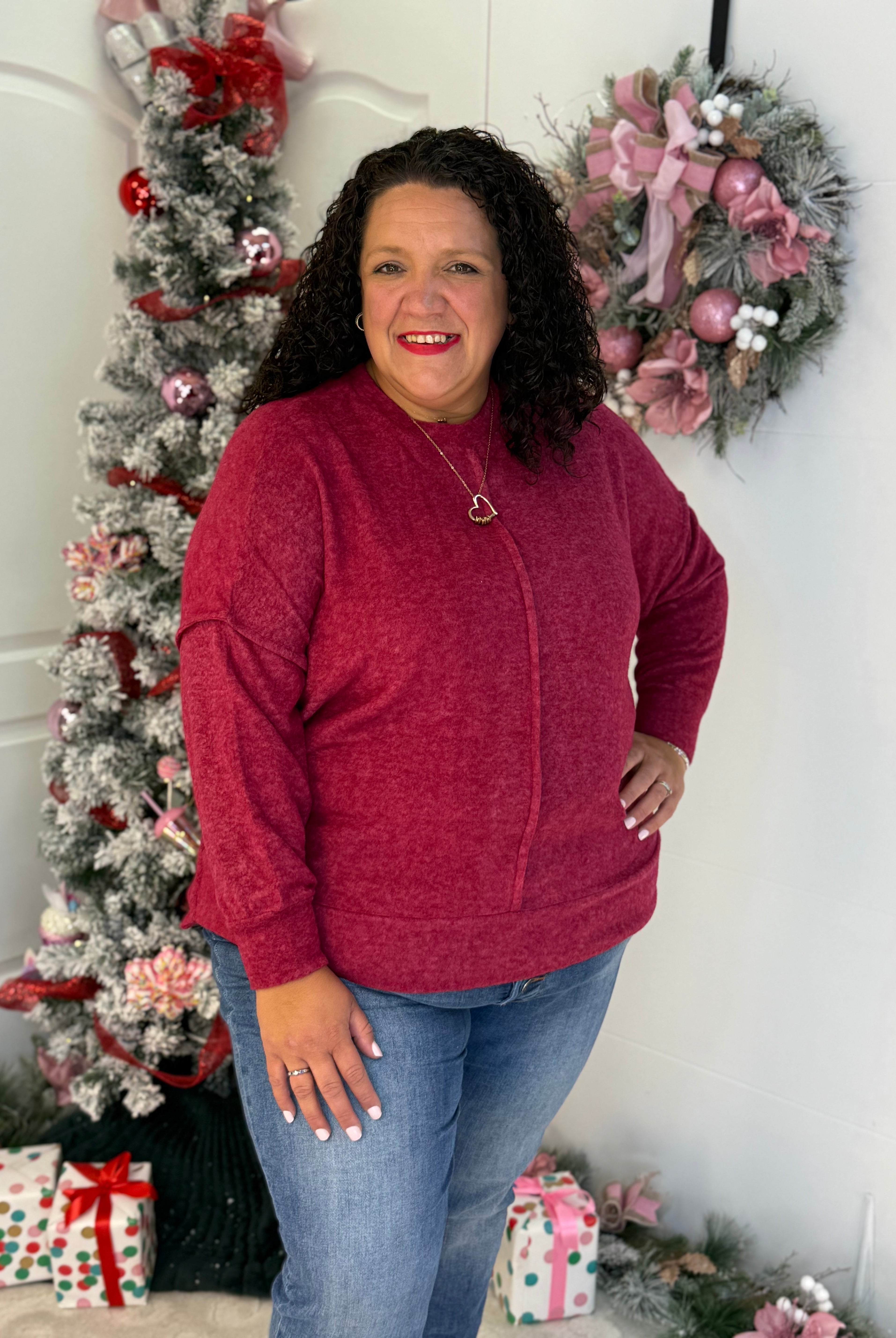 BLACK FRIDAY 7AM - COLD SNAP TOP-110 Long Sleeve Top-zenana-The Lovely Closet, Women's Fashion Boutique in Alexandria, KY