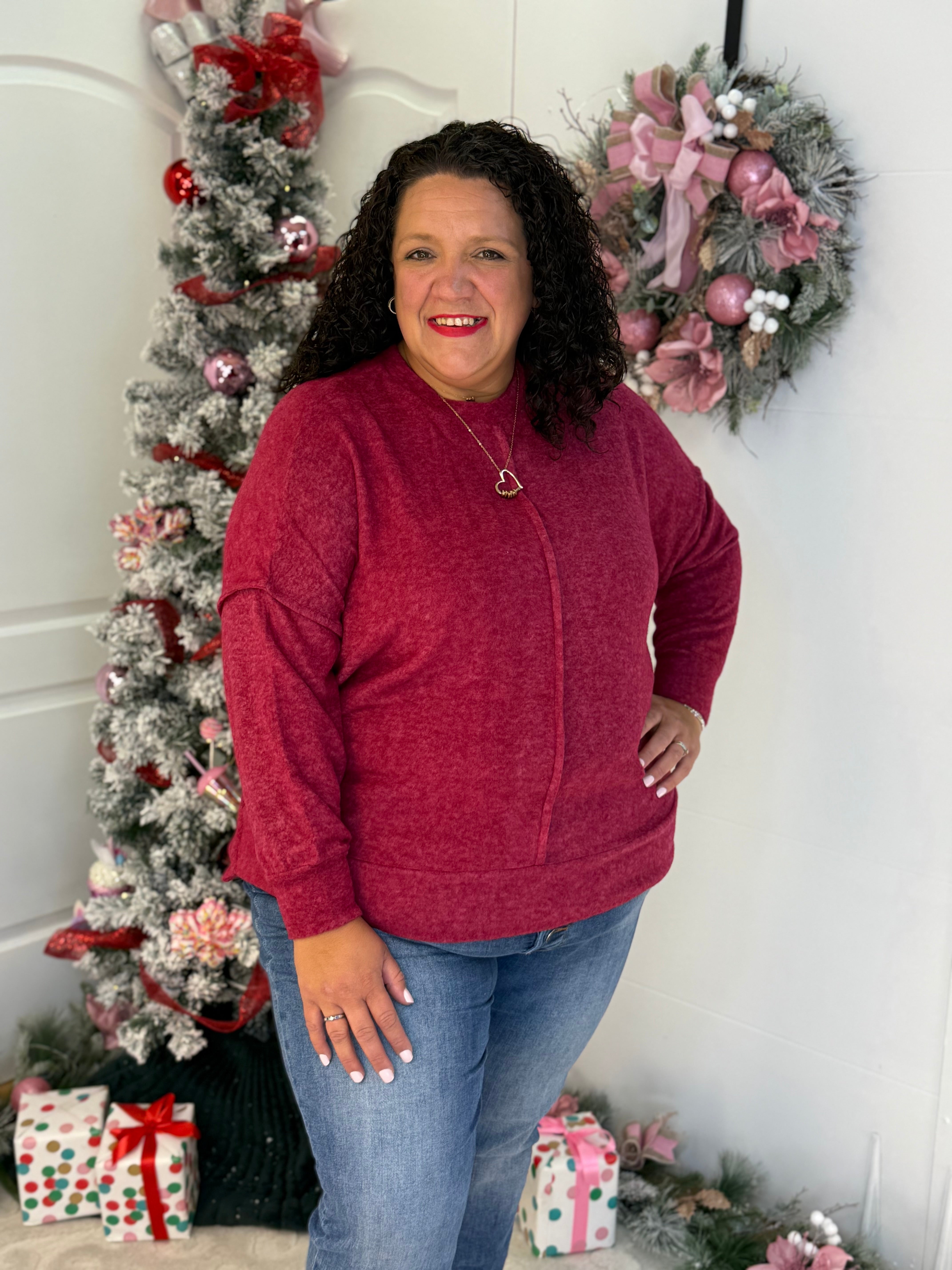 BLACK FRIDAY 7AM - COLD SNAP TOP-110 Long Sleeve Top-zenana-The Lovely Closet, Women's Fashion Boutique in Alexandria, KY