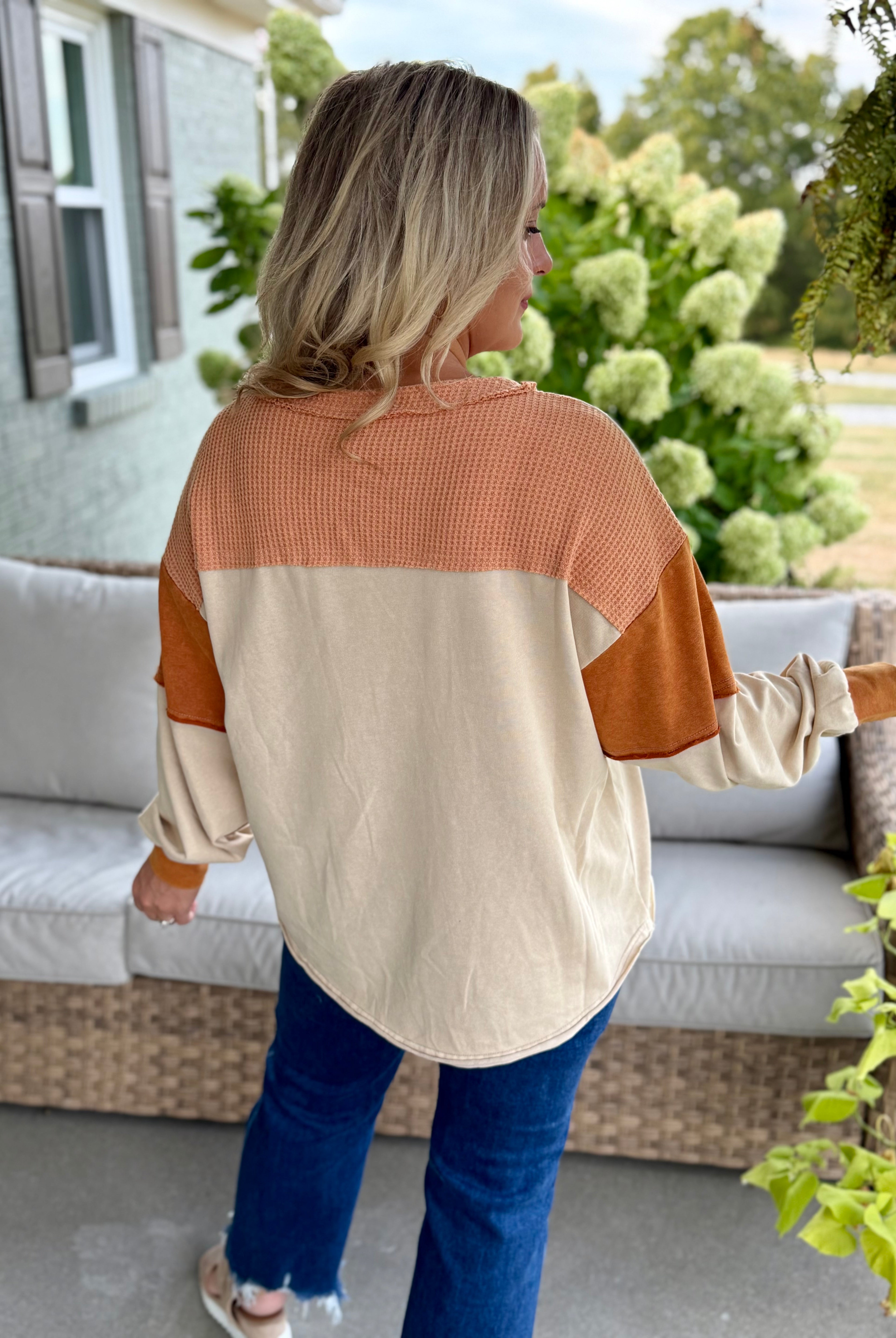 Pumpkin Spice Season Pullover-110 Long Sleeve Top-easel-The Lovely Closet, Women's Fashion Boutique in Alexandria, KY