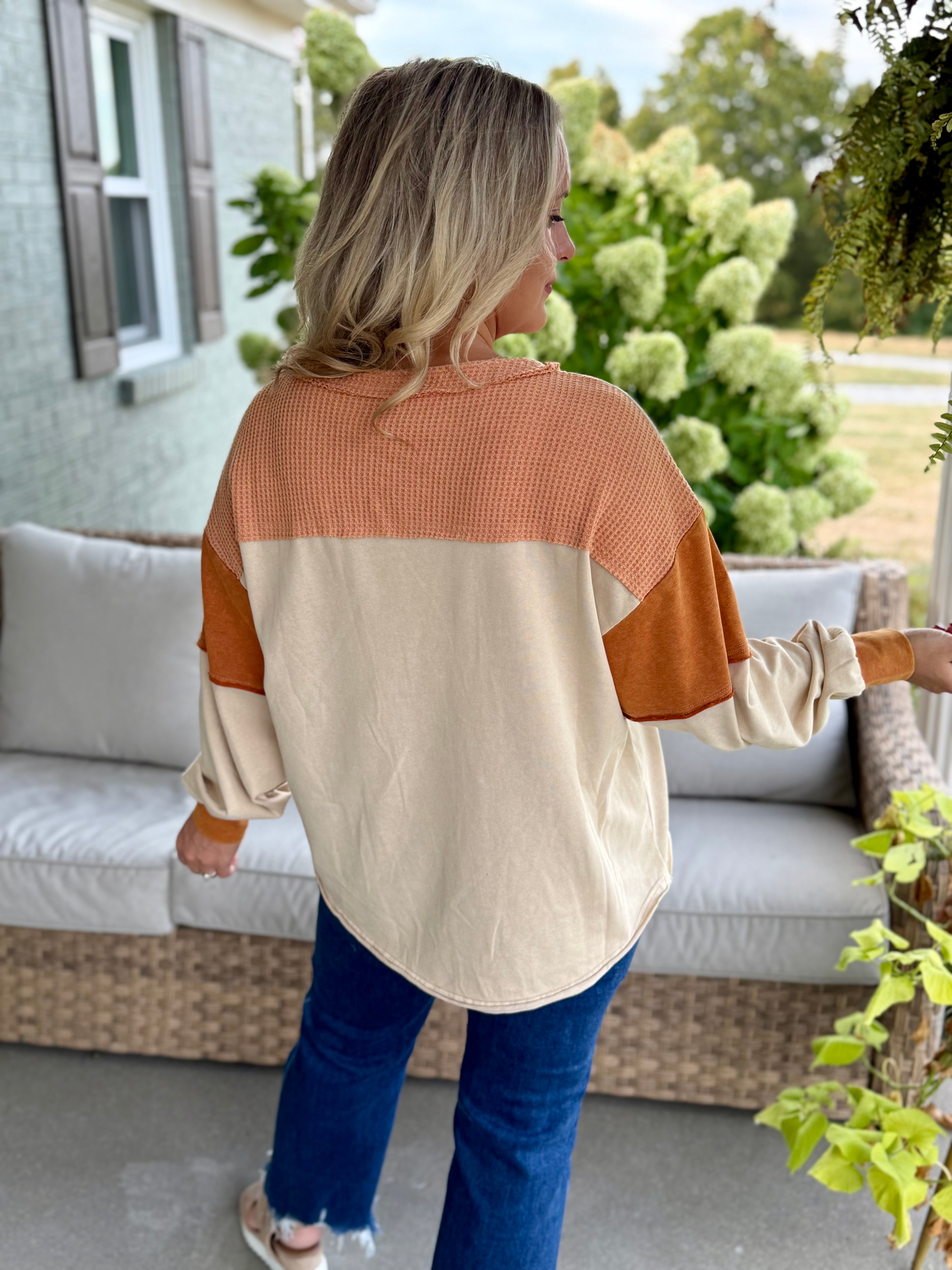 Pumpkin Spice Season Pullover-110 Long Sleeve Top-easel-The Lovely Closet, Women's Fashion Boutique in Alexandria, KY