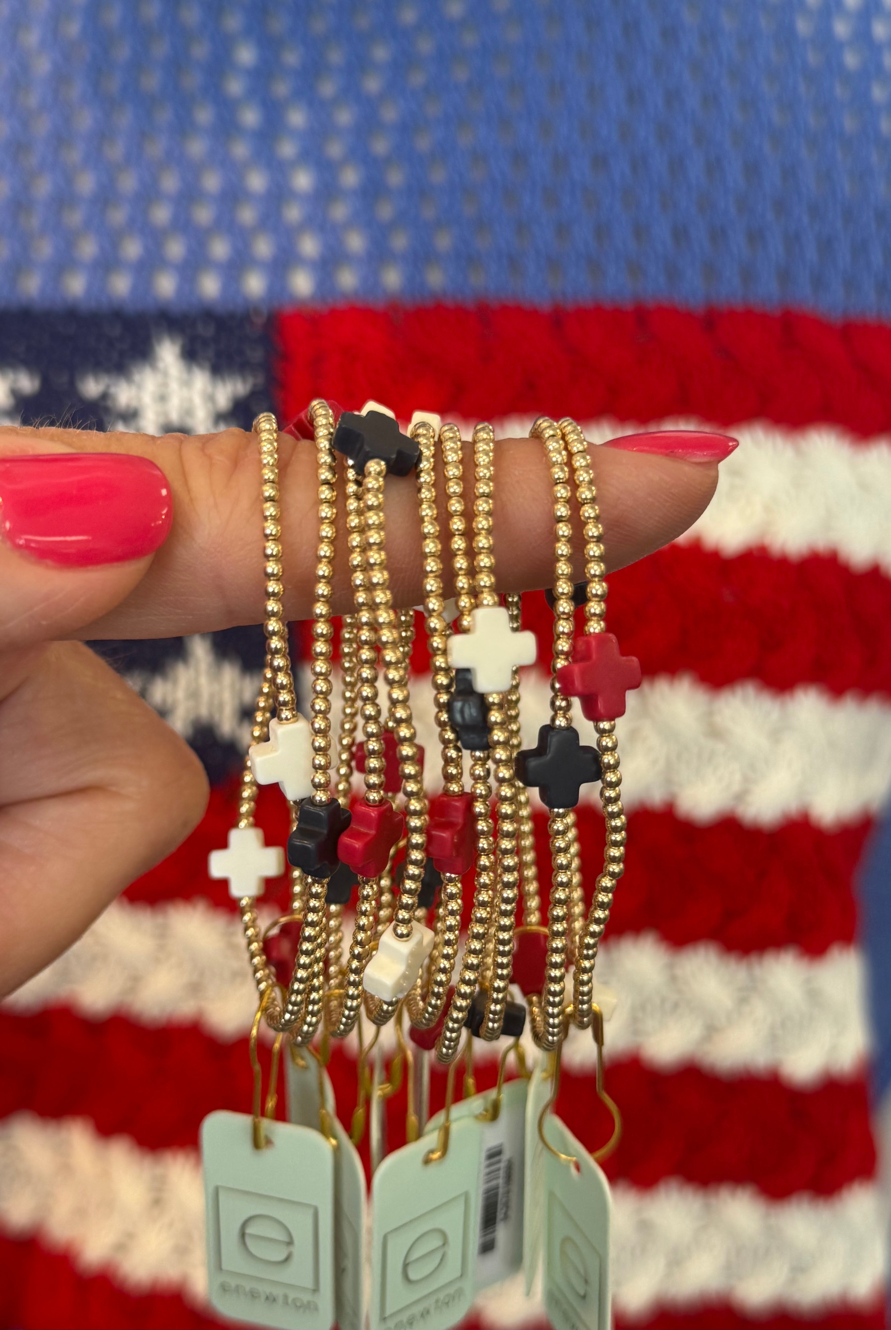 Signature Cross 2mm Firecracker-260 eNewton-The Lovely Closet-The Lovely Closet, Women's Fashion Boutique in Alexandria, KY
