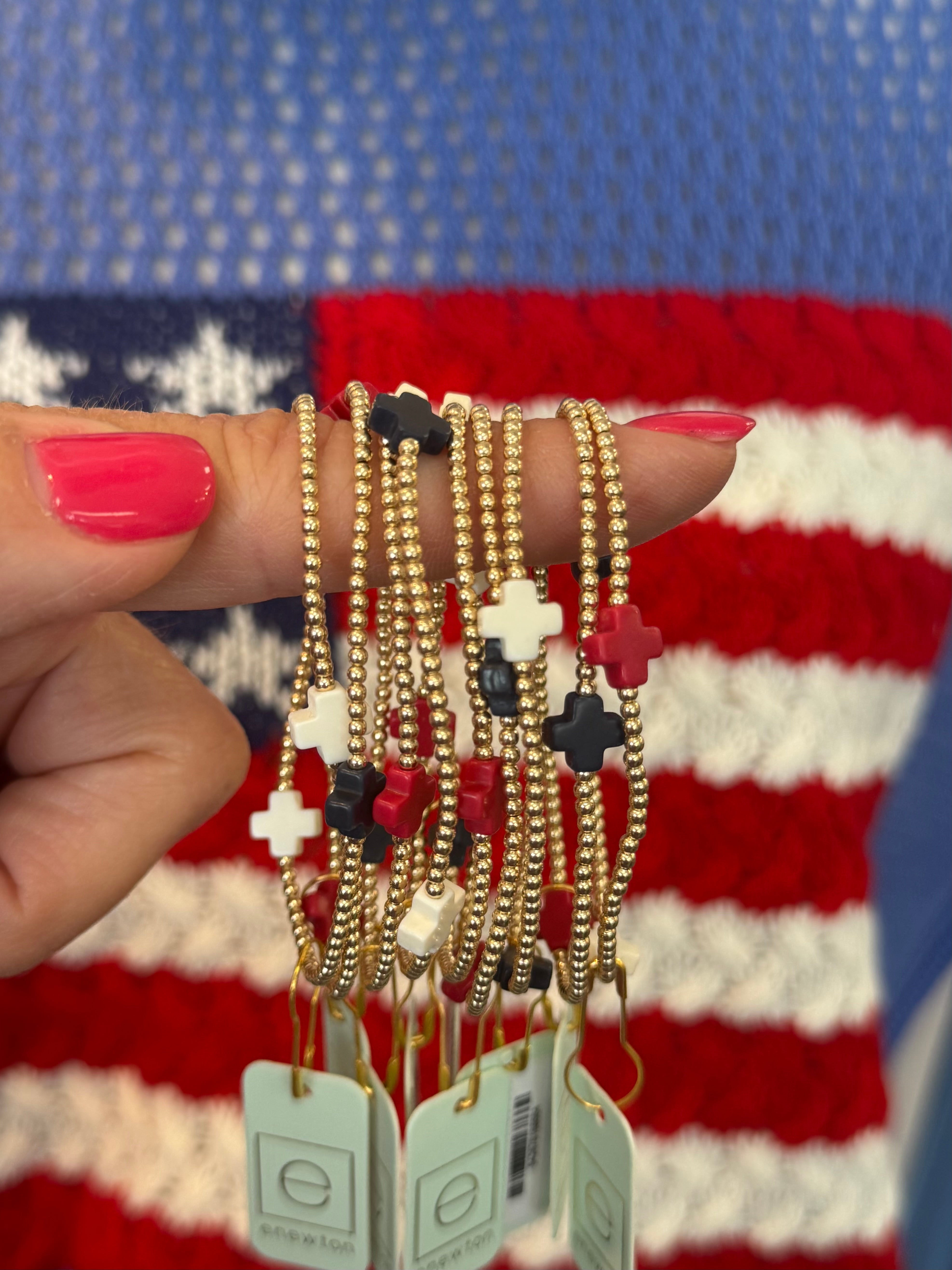 Signature Cross 2mm Firecracker-260 eNewton-The Lovely Closet-The Lovely Closet, Women's Fashion Boutique in Alexandria, KY