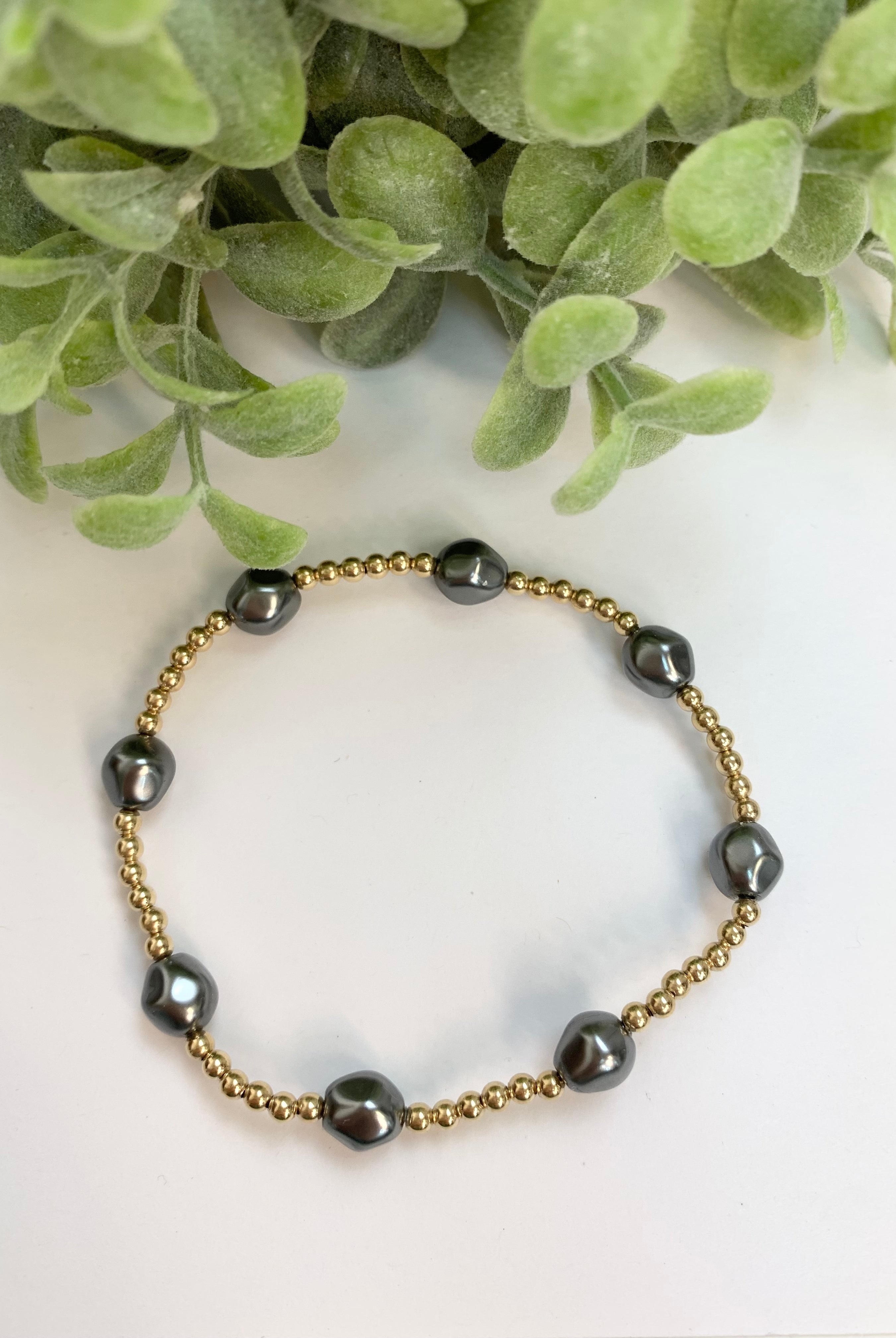 EXTENDS Admire Gold Bracelet — Hematite-260 eNewton-eNewton-The Lovely Closet, Women's Fashion Boutique in Alexandria, KY