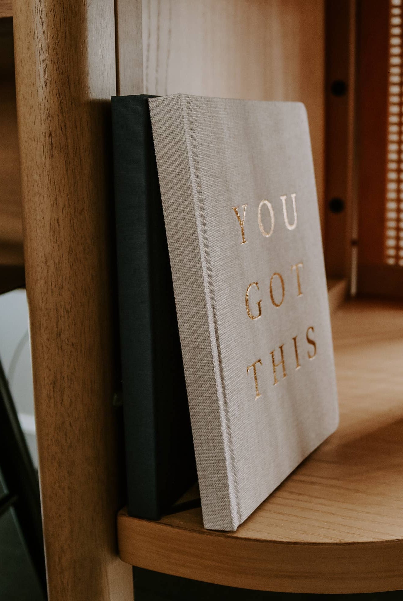 You Got This - Tan and Gold Foil Fabric Journal-310 Gift-Sweet Water Decor-The Lovely Closet, Women's Fashion Boutique in Alexandria, KY