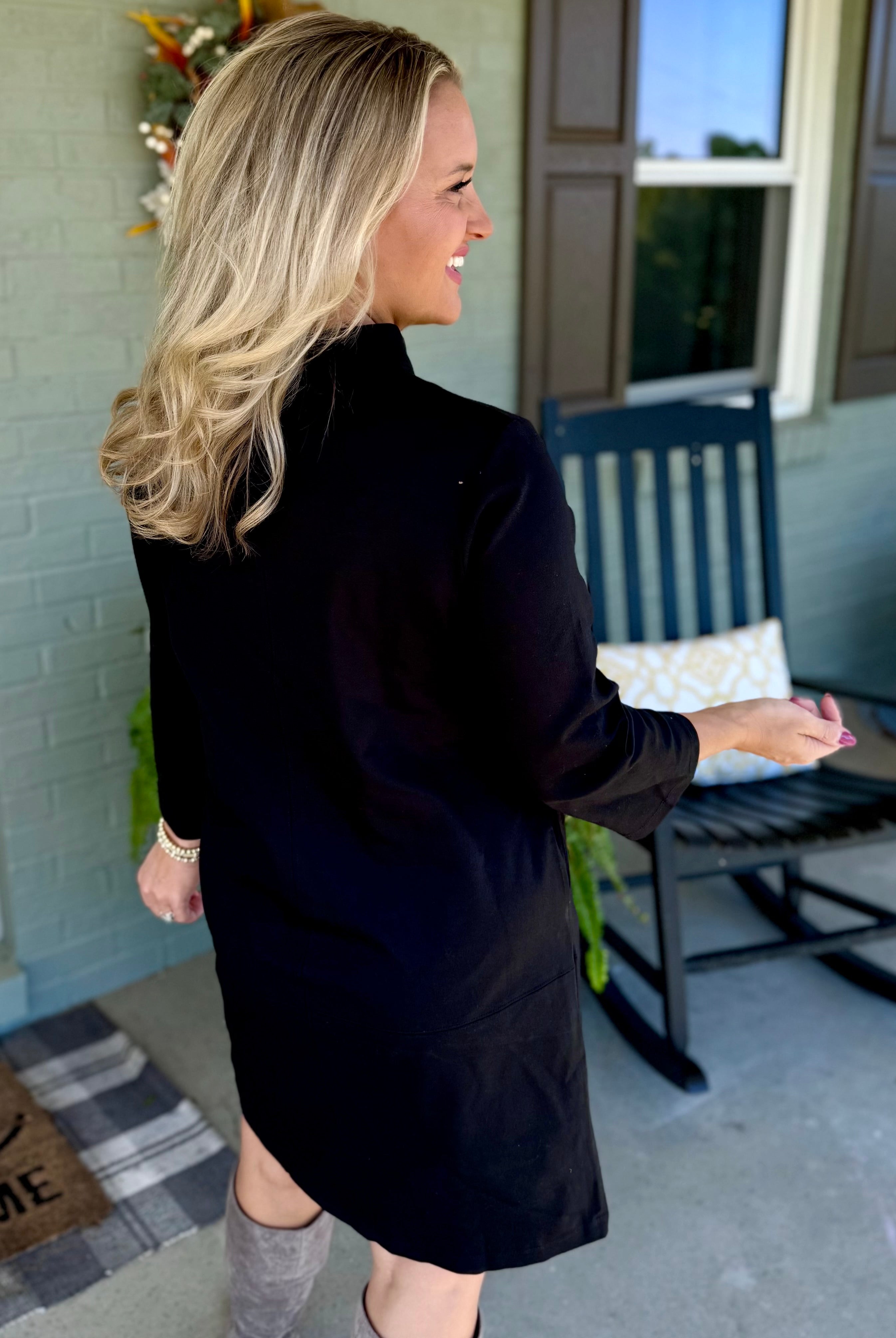 Magic A-Line Dress - Black-180 Dresses-Dear Scarlett-The Lovely Closet, Women's Fashion Boutique in Alexandria, KY