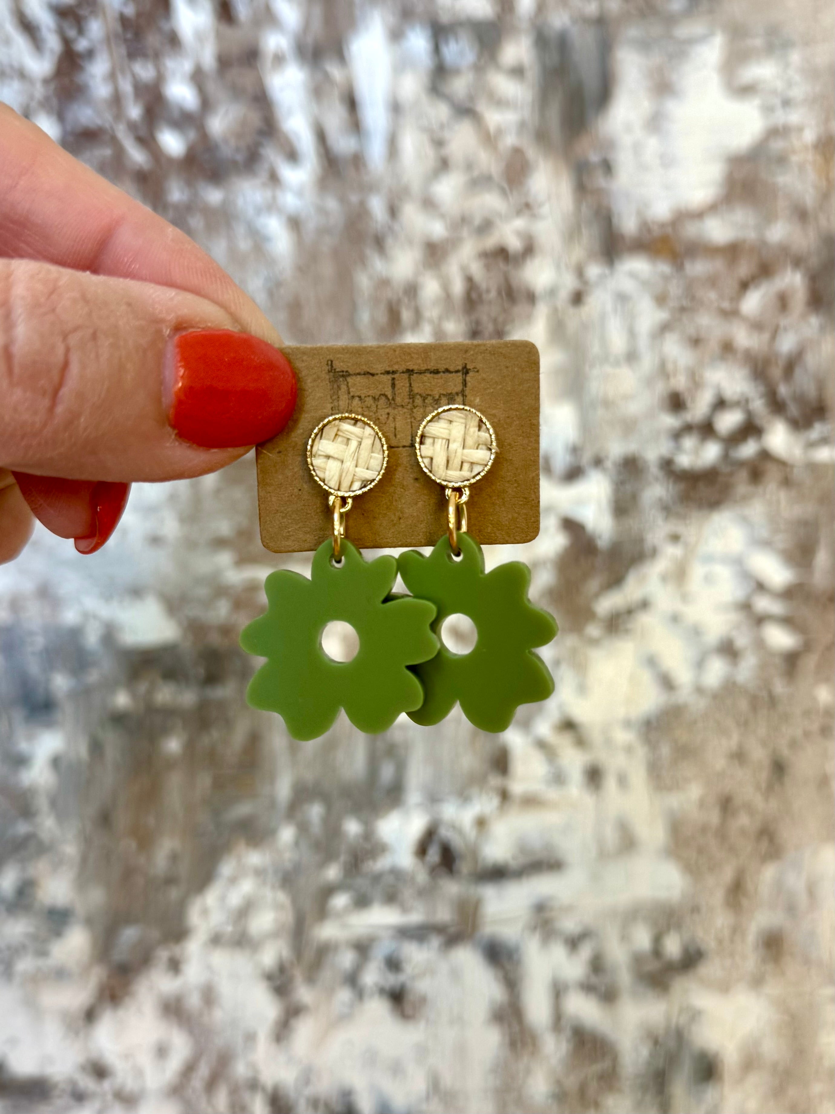 RoseHeart Earrings - Dressed for Fall-180 Dresses-RH-The Lovely Closet, Women's Fashion Boutique in Alexandria, KY
