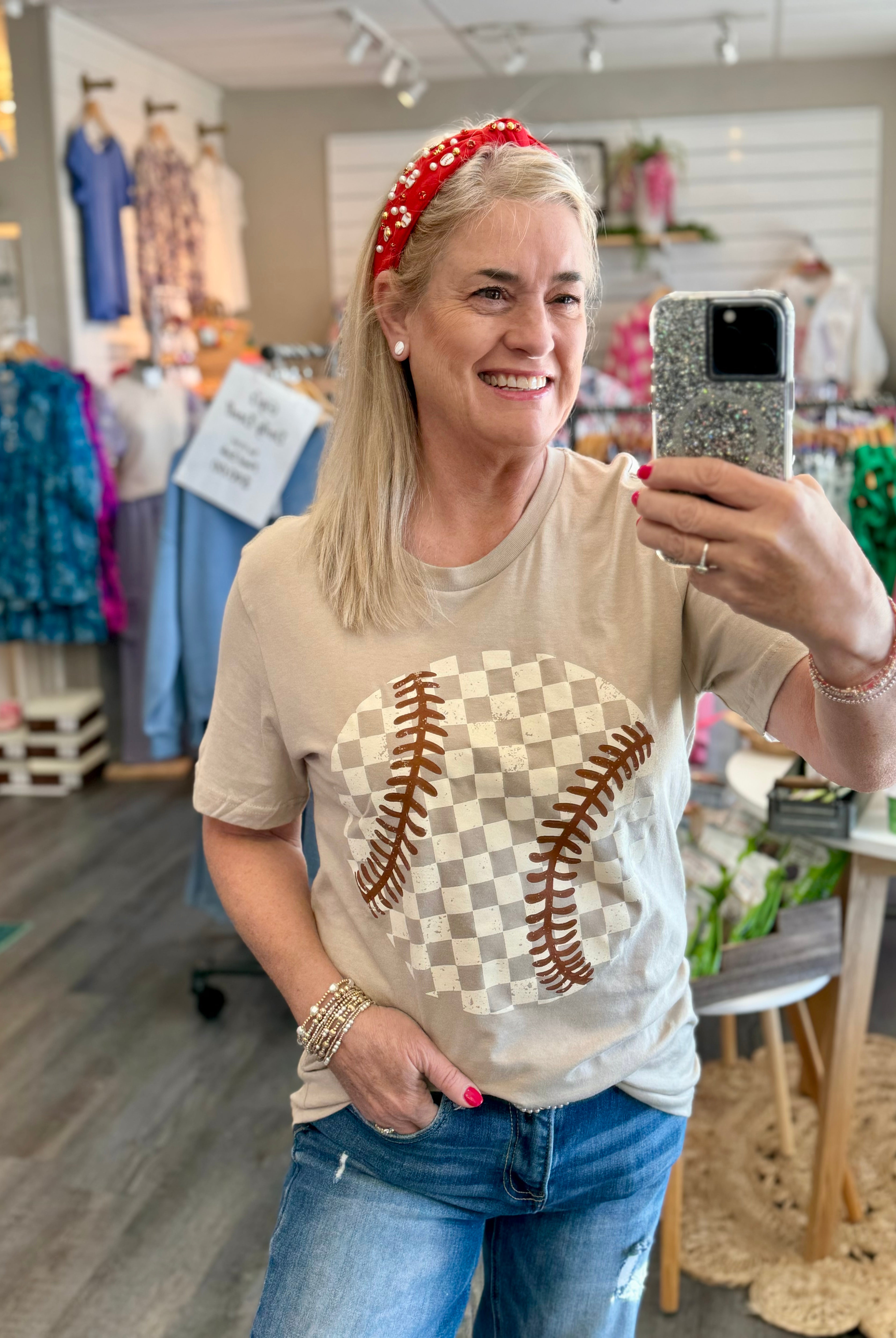 Baseball Graphic T-130 Graphics-The Lovely Closet-The Lovely Closet, Women's Fashion Boutique in Alexandria, KY