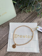 Be You Classic Gold Small Disc Bracelet-260 eNewton-eNewton-The Lovely Closet, Women's Fashion Boutique in Alexandria, KY