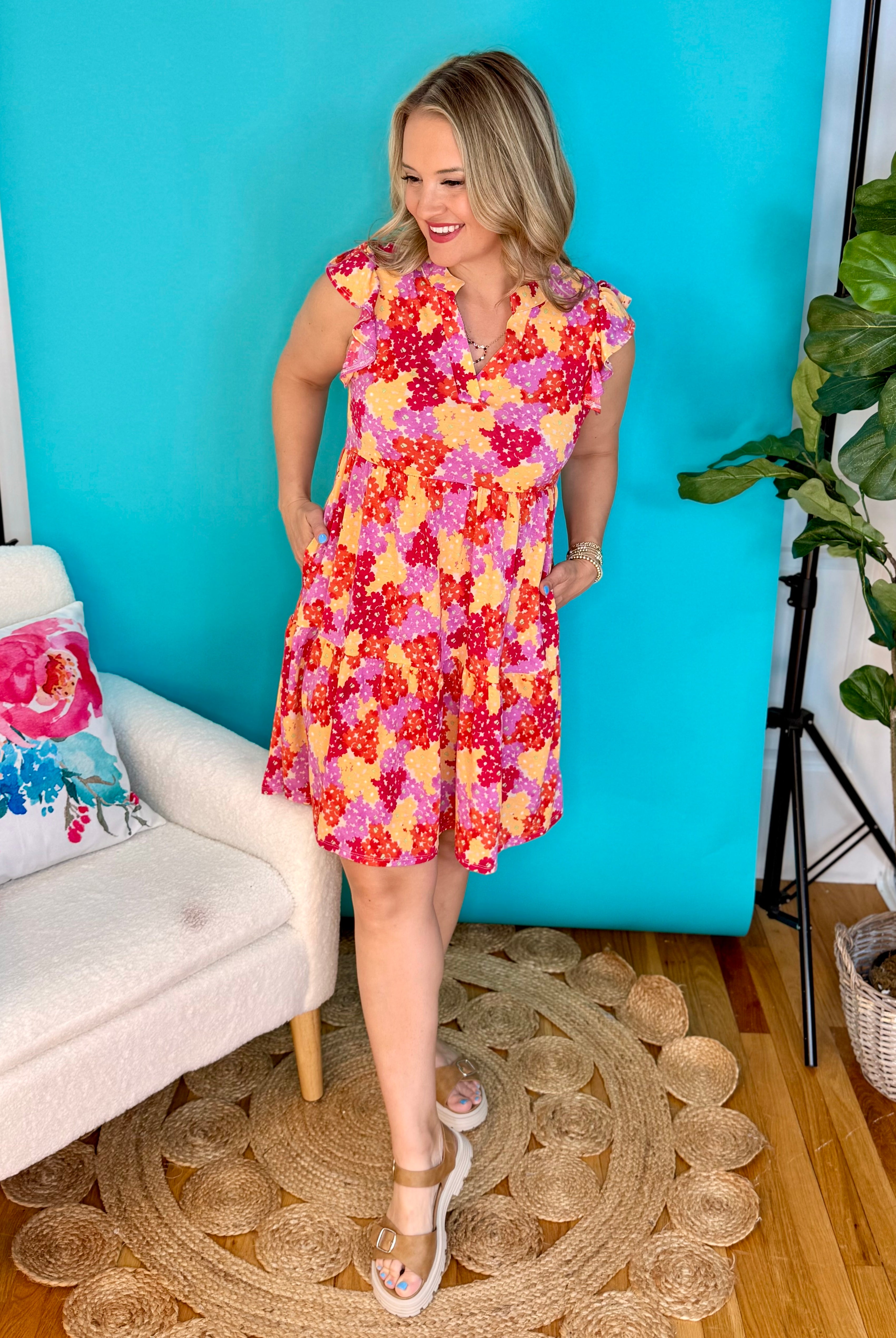 Lizzy Tiered Forever Dress-180 Dresses-Dear Scarlett-The Lovely Closet, Women's Fashion Boutique in Alexandria, KY