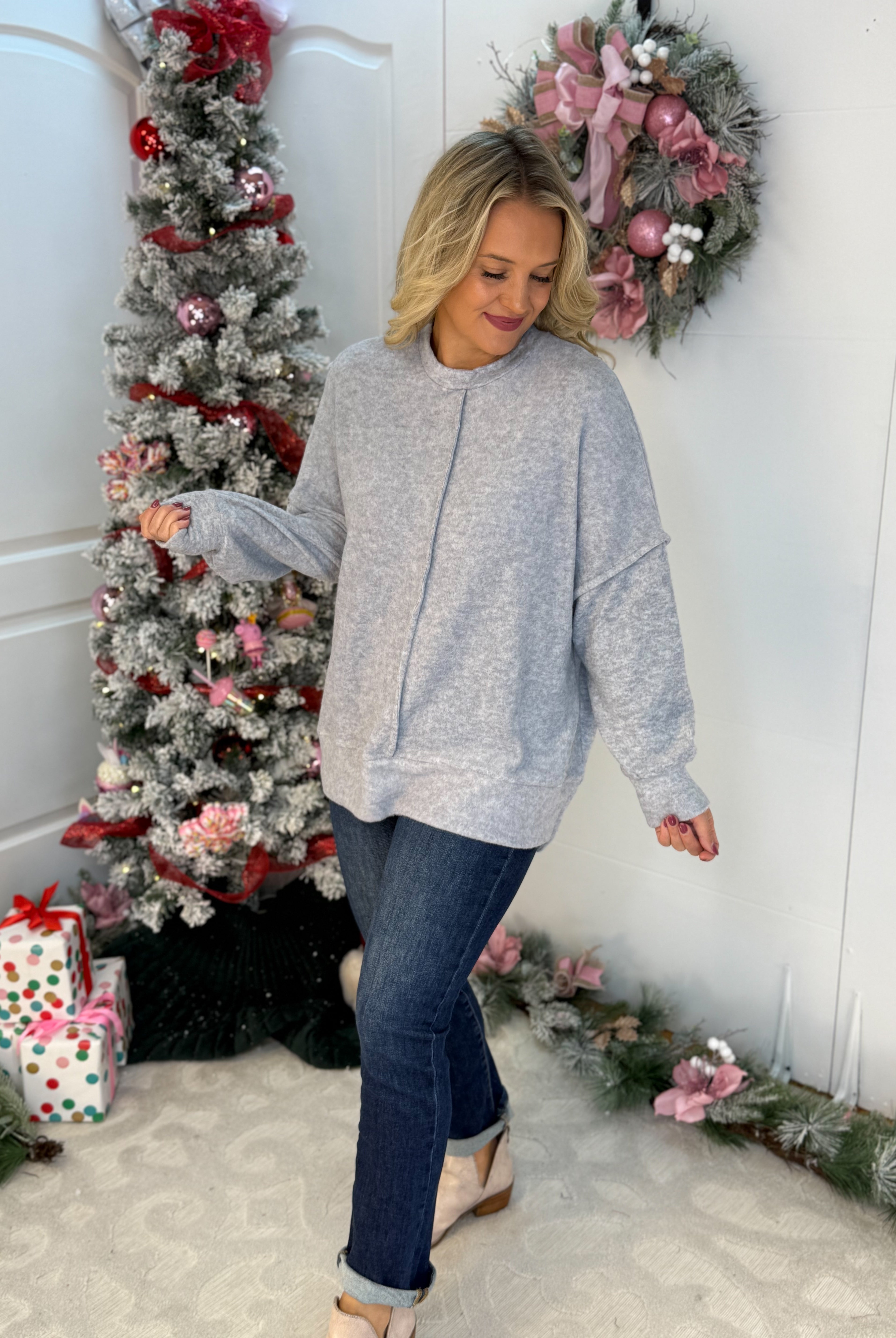 BLACK FRIDAY 7AM - COLD SNAP TOP-110 Long Sleeve Top-zenana-The Lovely Closet, Women's Fashion Boutique in Alexandria, KY