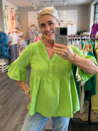 Kiwi Crush Top-100 Short Sleeve Tops-The Lovely Closet-The Lovely Closet, Women's Fashion Boutique in Alexandria, KY