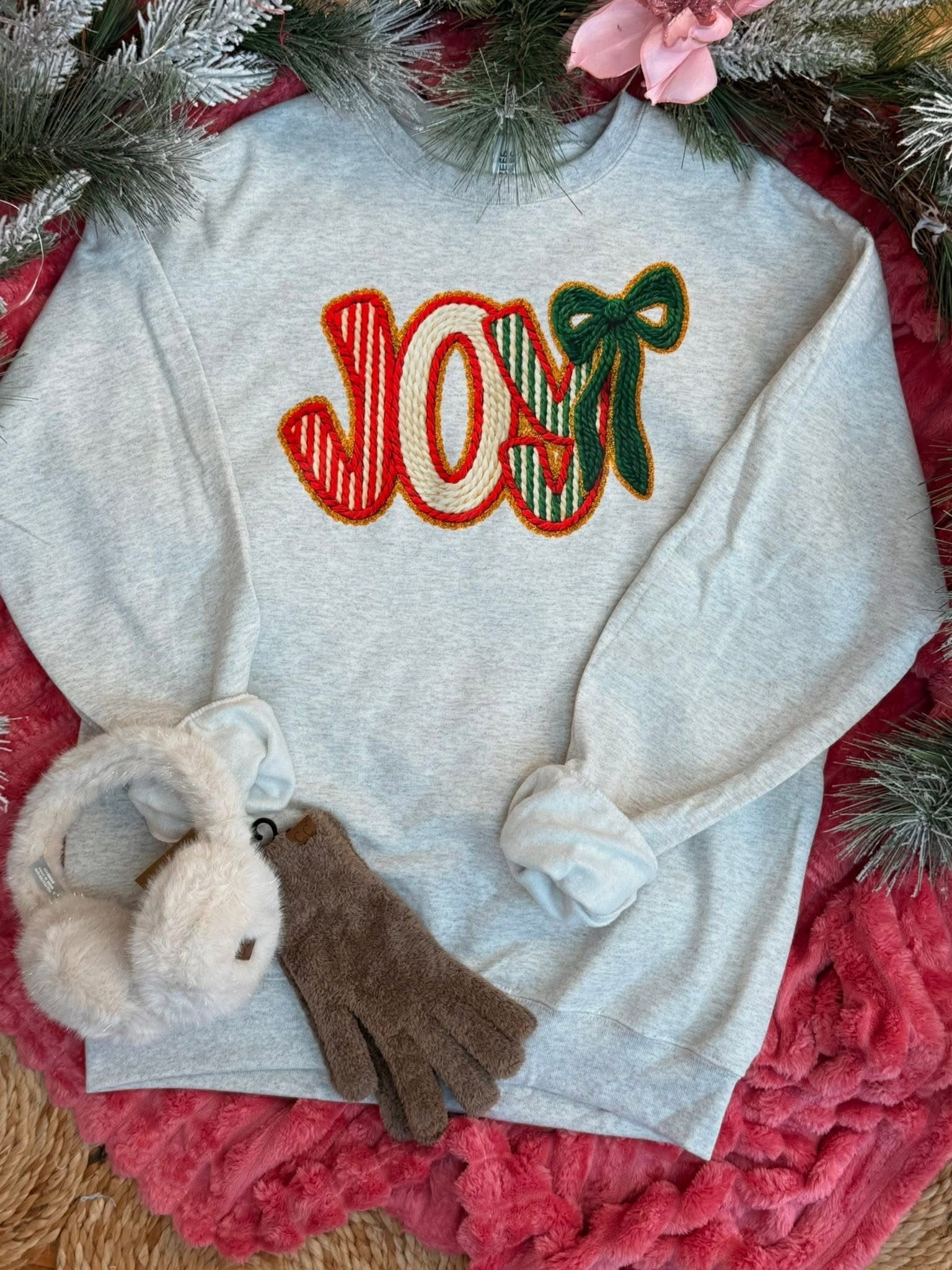 *Pre-Order* JOY Crewneck-350 Holiday-The Lovely Closet-The Lovely Closet, Women's Fashion Boutique in Alexandria, KY