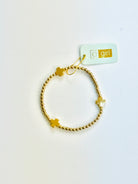 Egirl Signature Cross Gold 3mm Bracelet-260 eNewton-eNewton-The Lovely Closet, Women's Fashion Boutique in Alexandria, KY