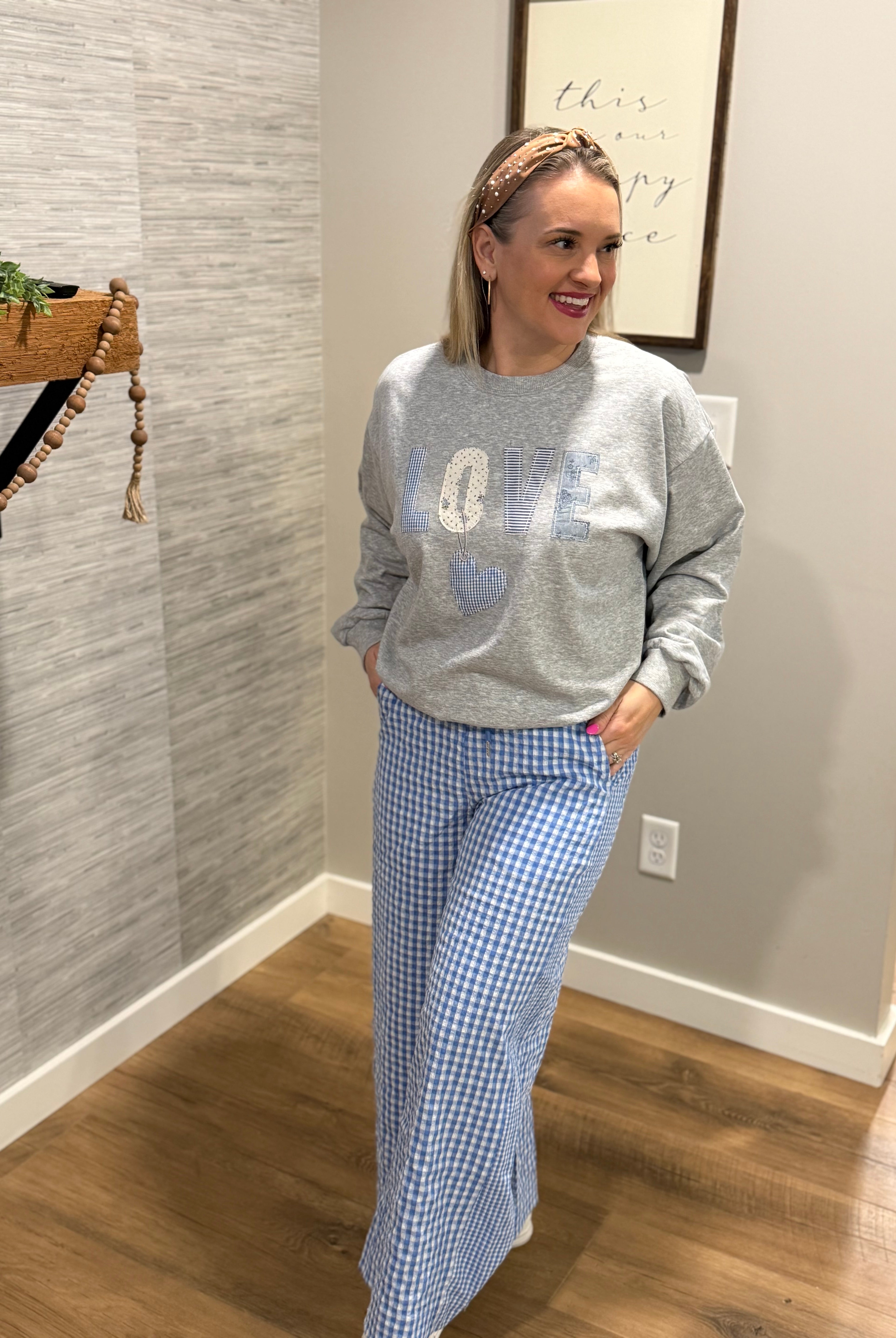 LOVE Appliqué Pullover-110 Long Sleeve Top-Main Strip-The Lovely Closet, Women's Fashion Boutique in Alexandria, KY