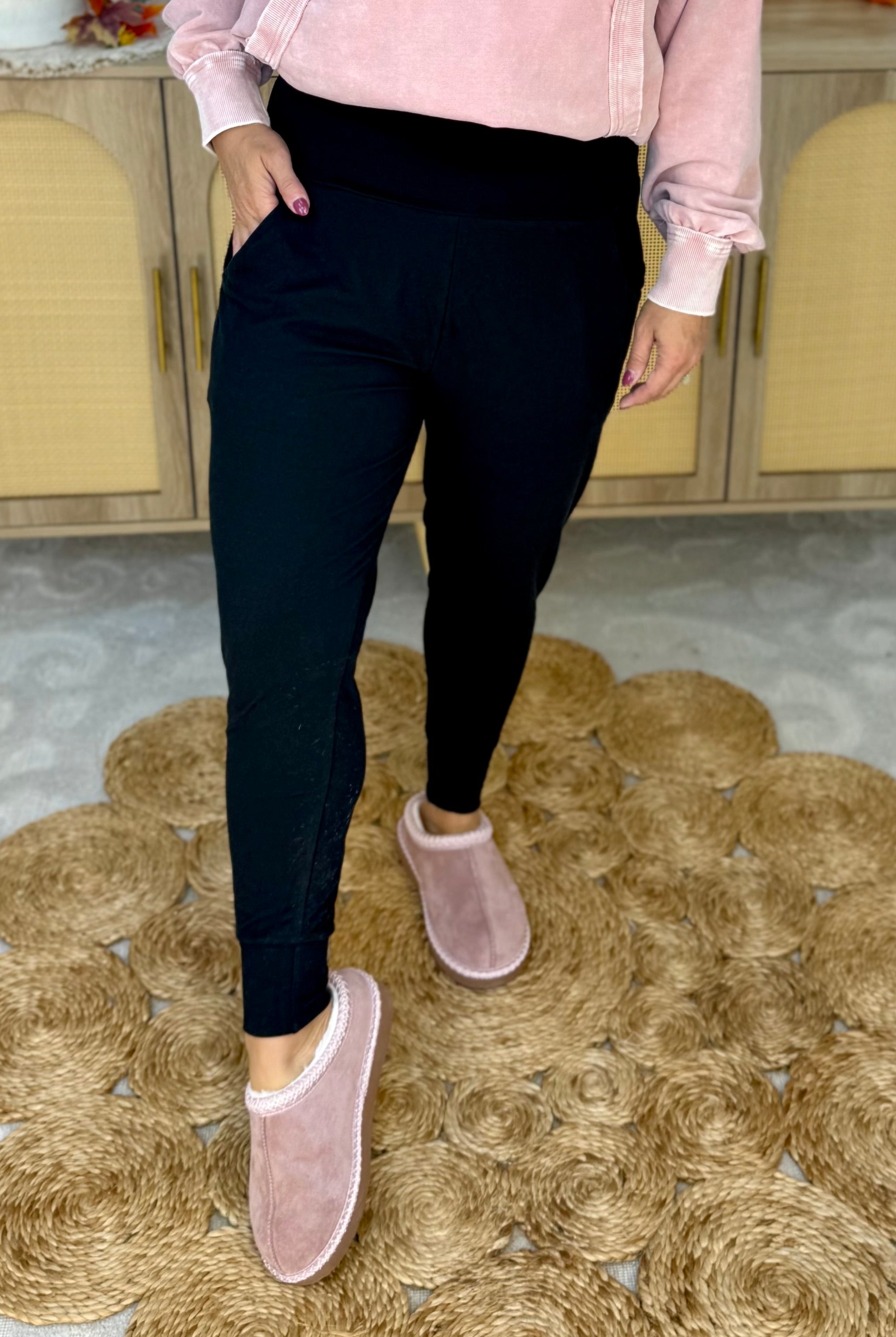 Living in These Joggers-220 Joggers/Leggings-anchored arrows-The Lovely Closet, Women's Fashion Boutique in Alexandria, KY