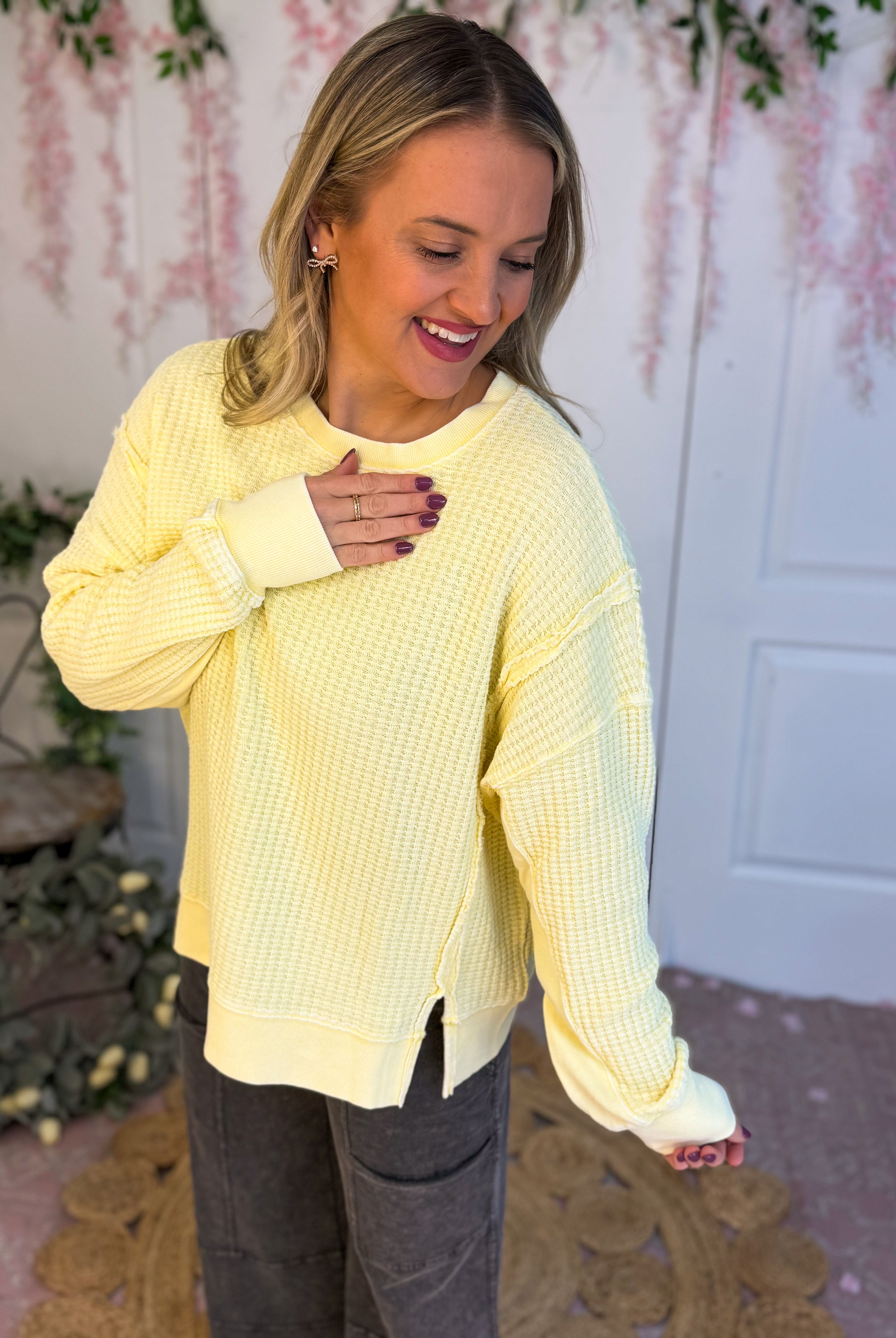 Sunshine Pullover-110 Long Sleeve Top-easel-The Lovely Closet, Women's Fashion Boutique in Alexandria, KY