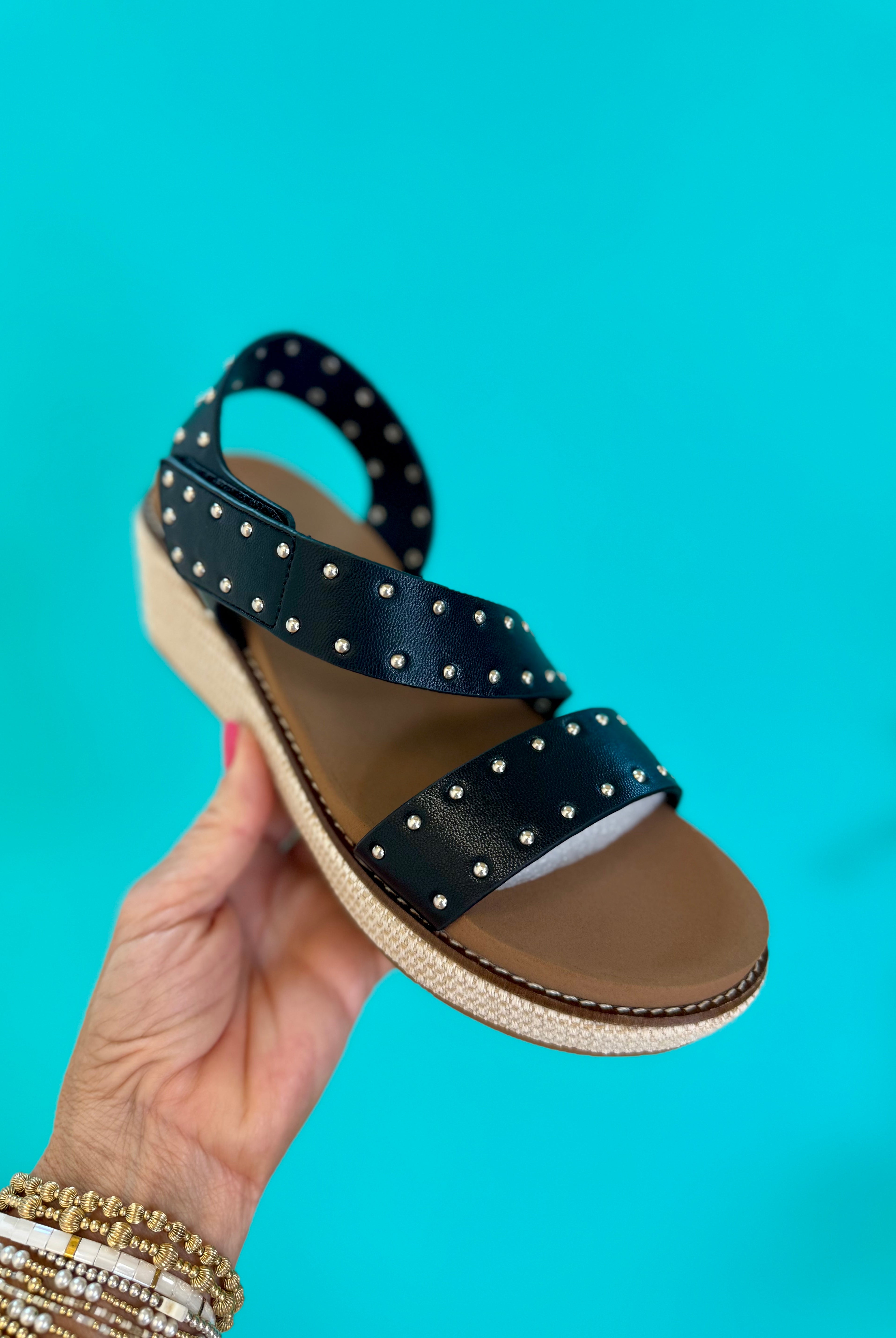 Corkys Chit Chat Sandal - Black-270 Shoes-Corkys-The Lovely Closet, Women's Fashion Boutique in Alexandria, KY