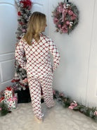 Mary Square Lattice Garland Charlotte Pant Set-350 Holiday-Mary Square-The Lovely Closet, Women's Fashion Boutique in Alexandria, KY