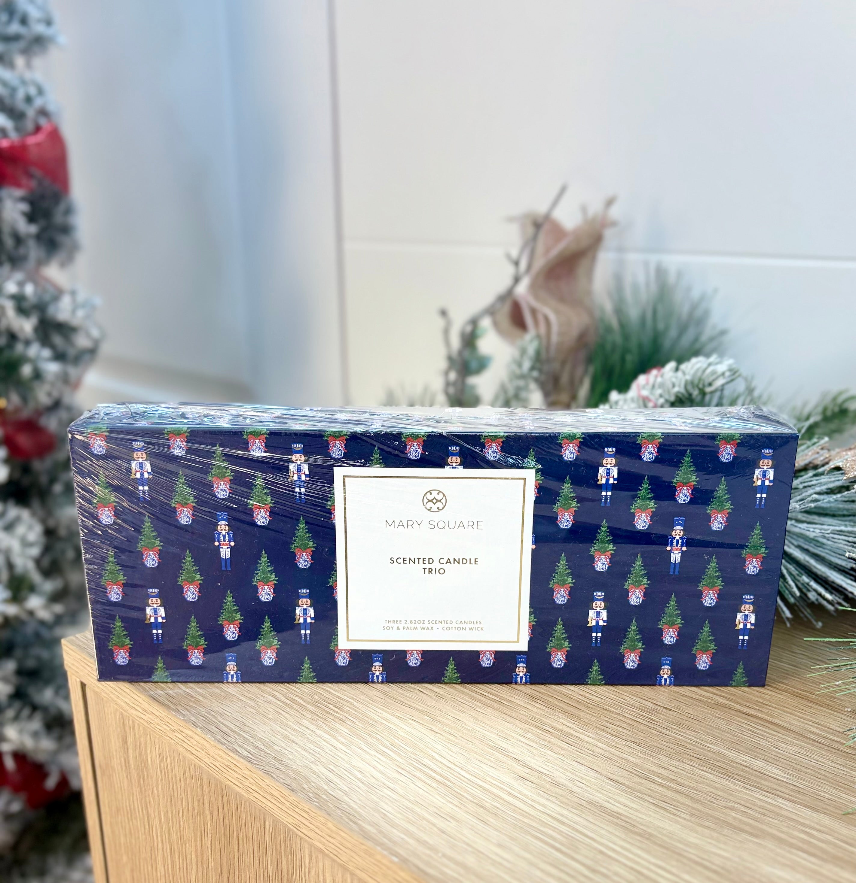 Mary Square Candle Set of Three-350 Holiday-Mary Square-The Lovely Closet, Women's Fashion Boutique in Alexandria, KY