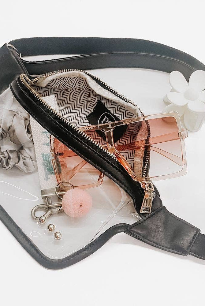 Clara Bum Bag - Black-290 Bag/Handbags-Pretty Simple-The Lovely Closet, Women's Fashion Boutique in Alexandria, KY