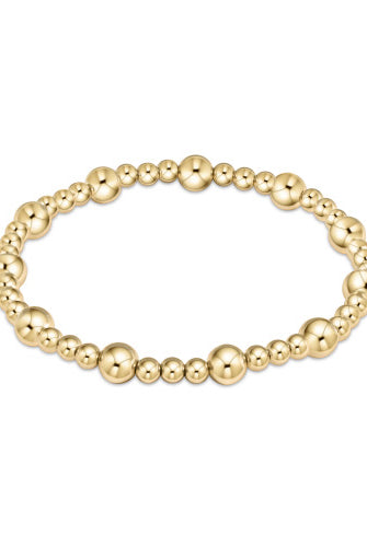 EXTENDS Classic Gold Sincerity 6mm Bead Bracelet-260 eNewton-eNewton-The Lovely Closet, Women's Fashion Boutique in Alexandria, KY