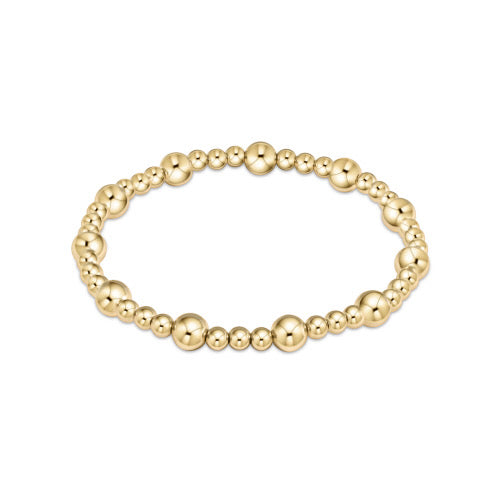 EXTENDS Classic Gold Sincerity 6mm Bead Bracelet-260 eNewton-eNewton-The Lovely Closet, Women's Fashion Boutique in Alexandria, KY