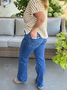 Risen Tummy Control High Rise Ankle Straight Jeans-210 Jeans-Risen-The Lovely Closet, Women's Fashion Boutique in Alexandria, KY